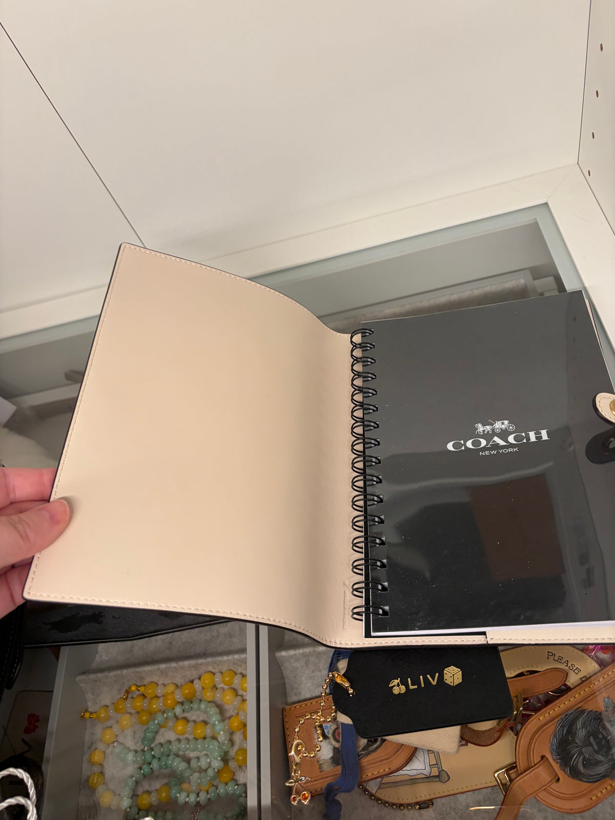 Coach x Disney Mickey & Friends Stickers Leather Notebook Gently Used