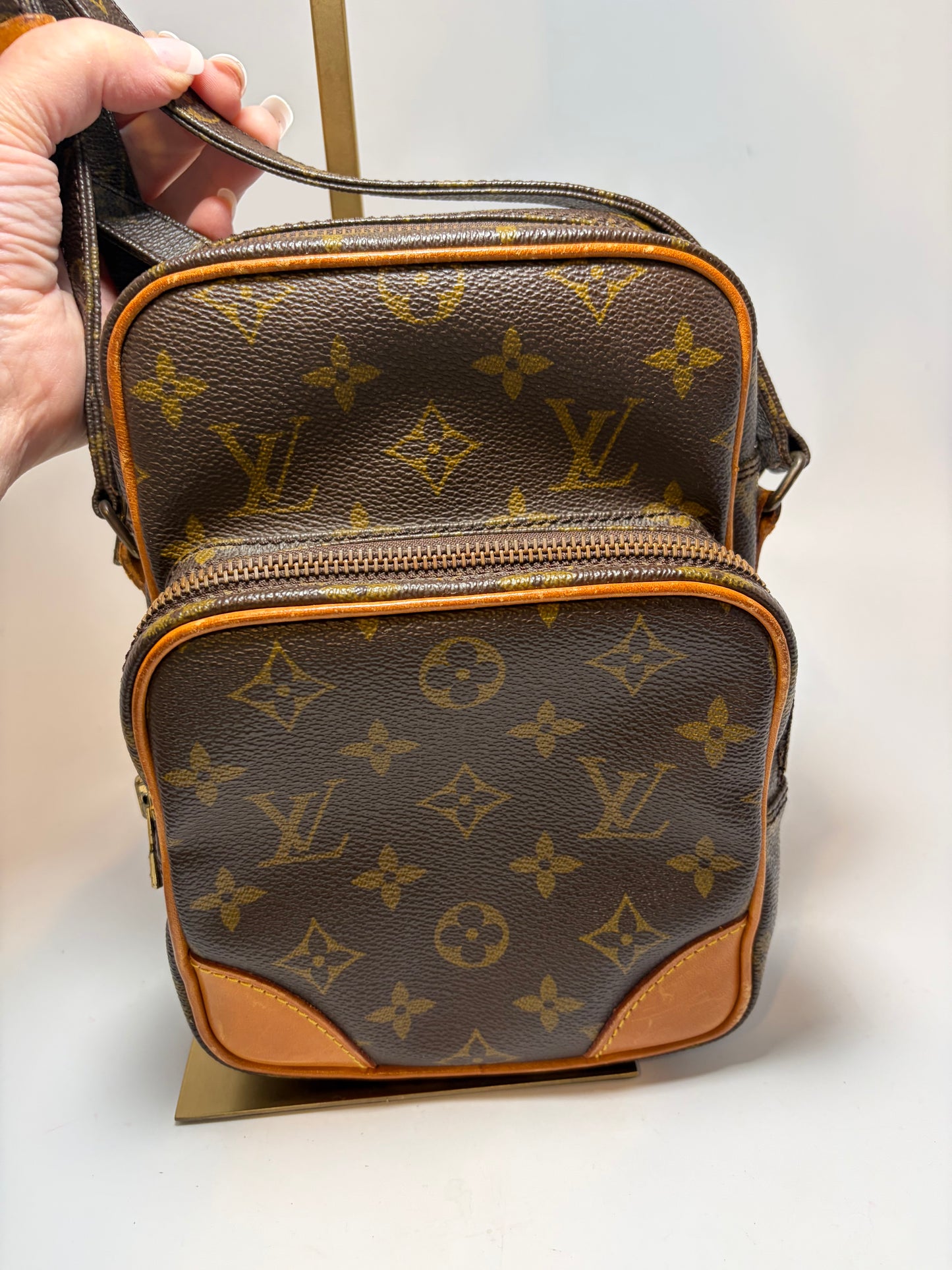 Louis Vuitton Amazon Monogram Crossbody, Made in France February 1987