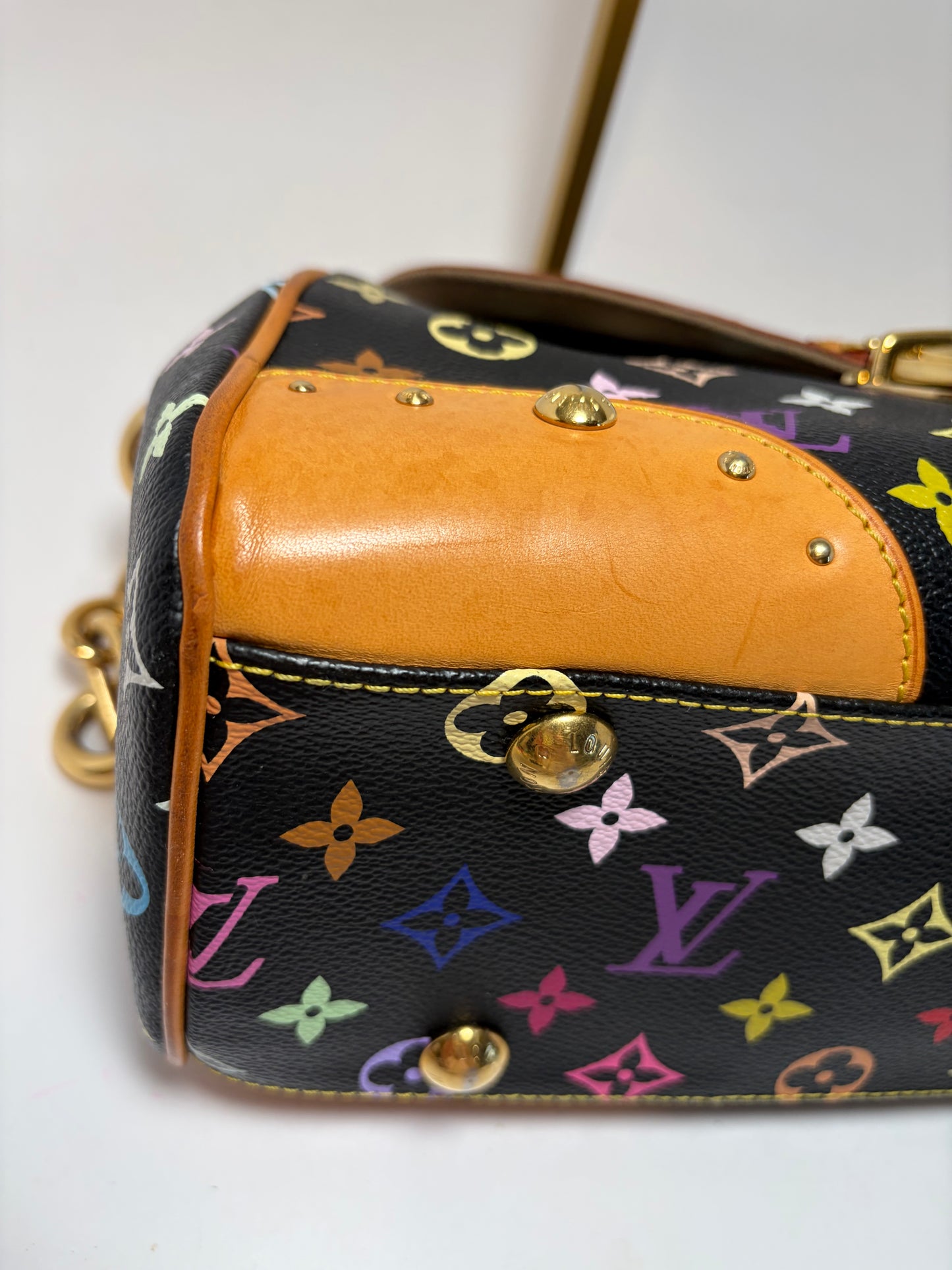 Louis Vuitton Beverly MM Black Multicolor Monogram