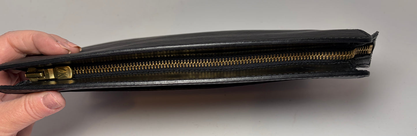 Louis Vuitton Pochette Homme Clutch Black Epi Leather