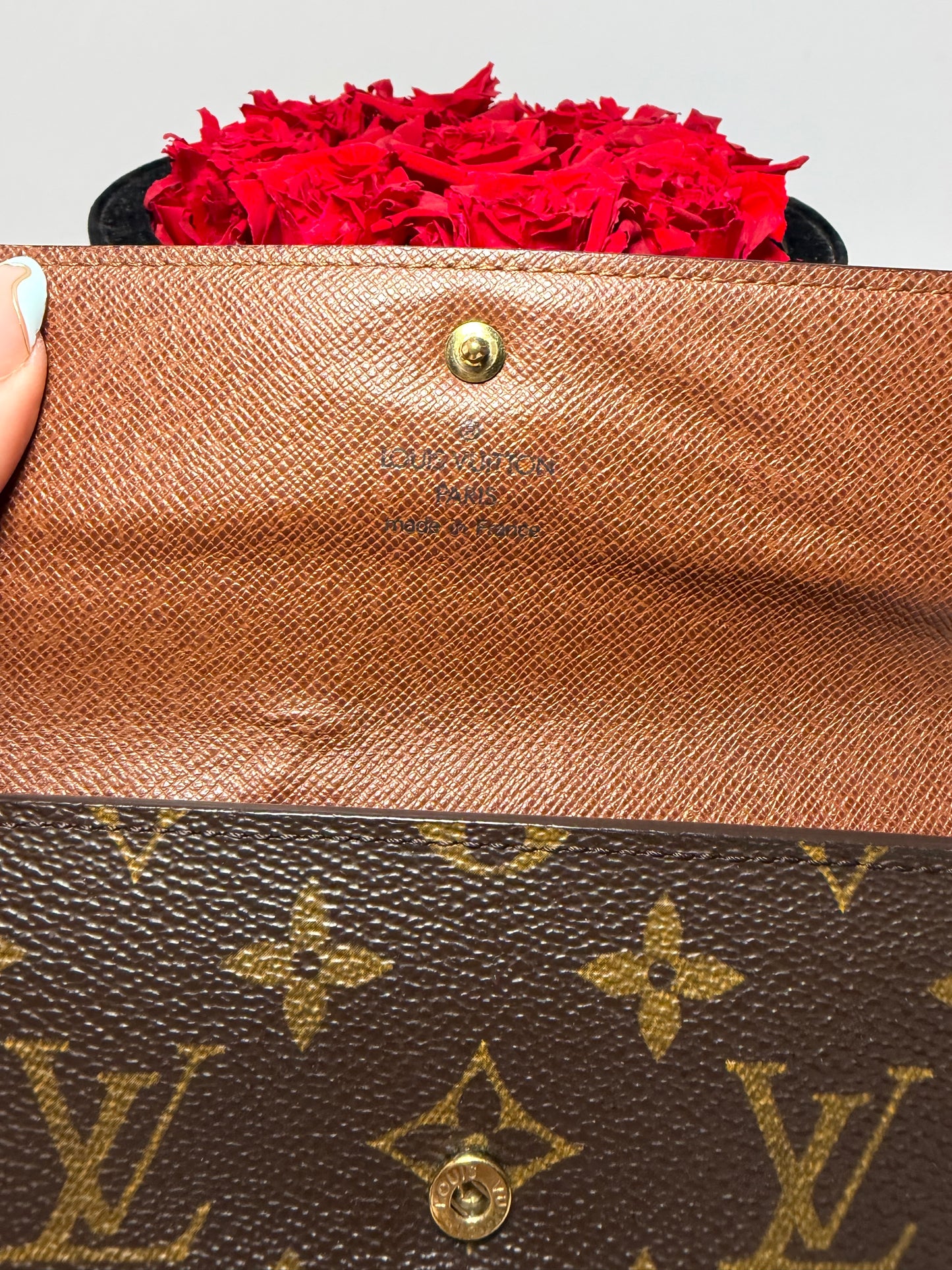 Louis Vuitton Porte Tressor Etui Papier Monogram Trifold Wallet