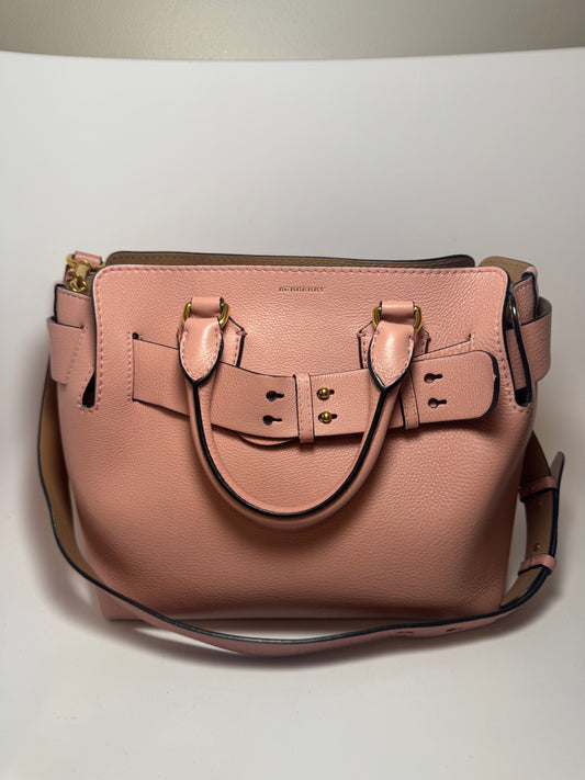 Pink Burberry Belt Bag Leather Satchel/Shoulder Bag