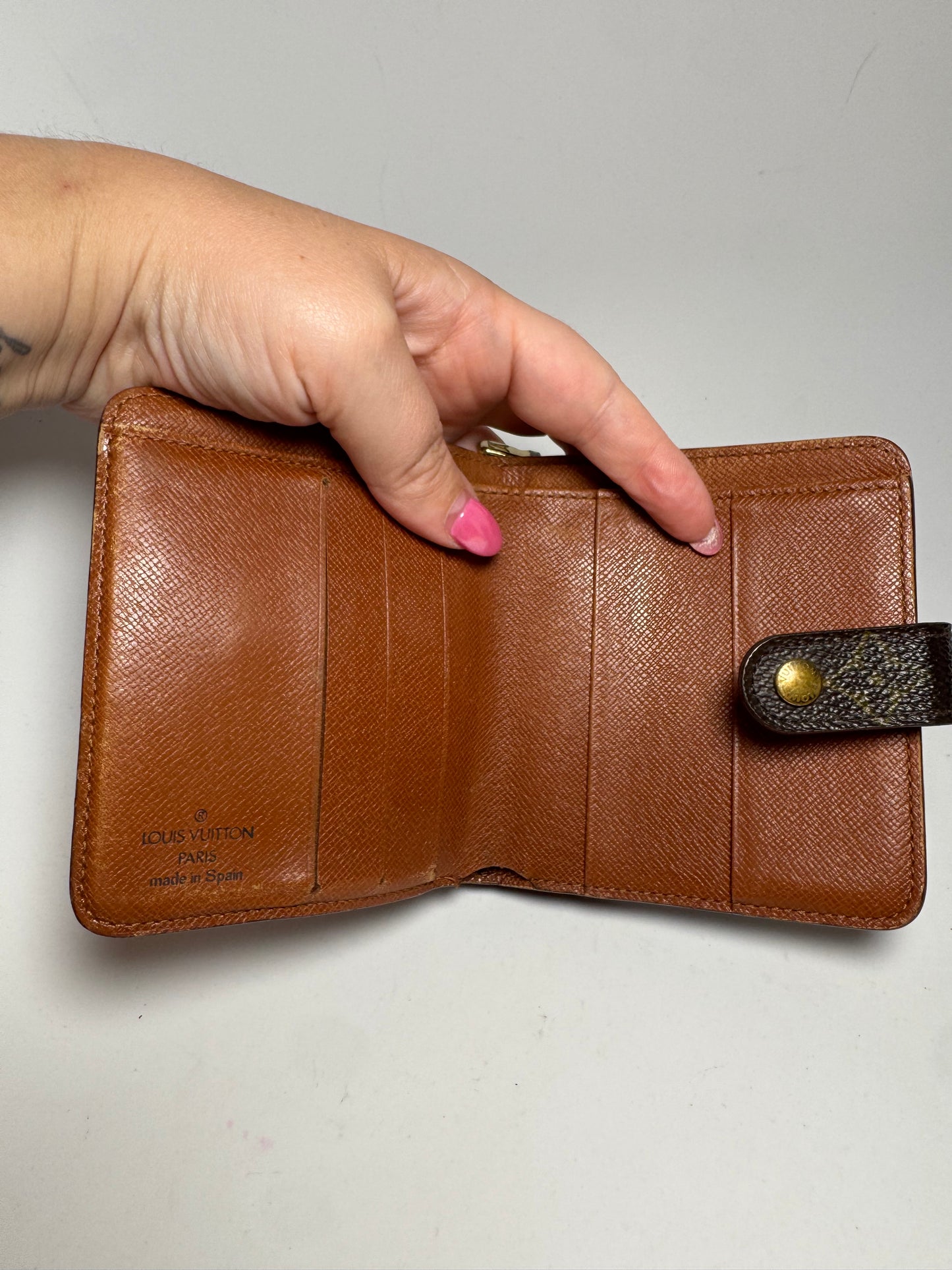 Louis Vuitton Monogram Compact Zippy Wallet Made in Spain, May 1998