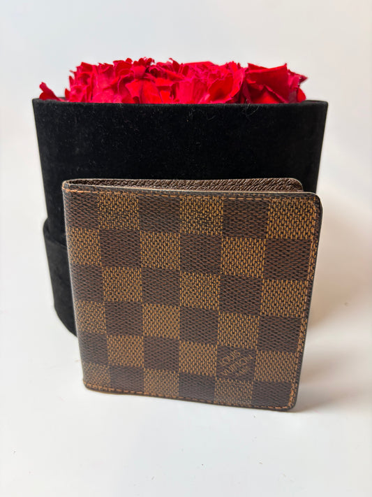 Louis Vuitton Damier Ebene Slim Men’s Bifold Wallet