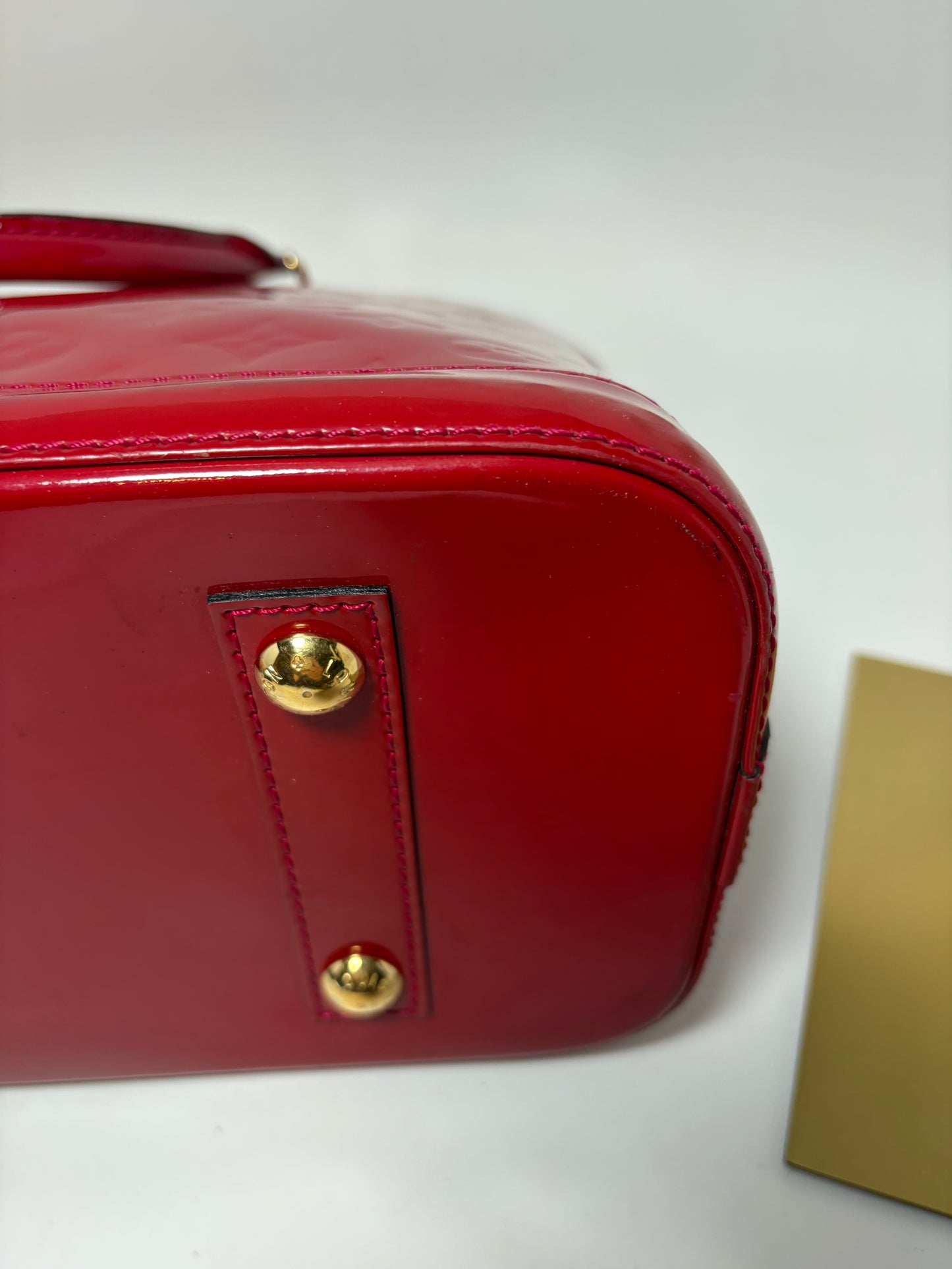 Louis Vuitton Alma PM Vernis Rose 🌹 Red