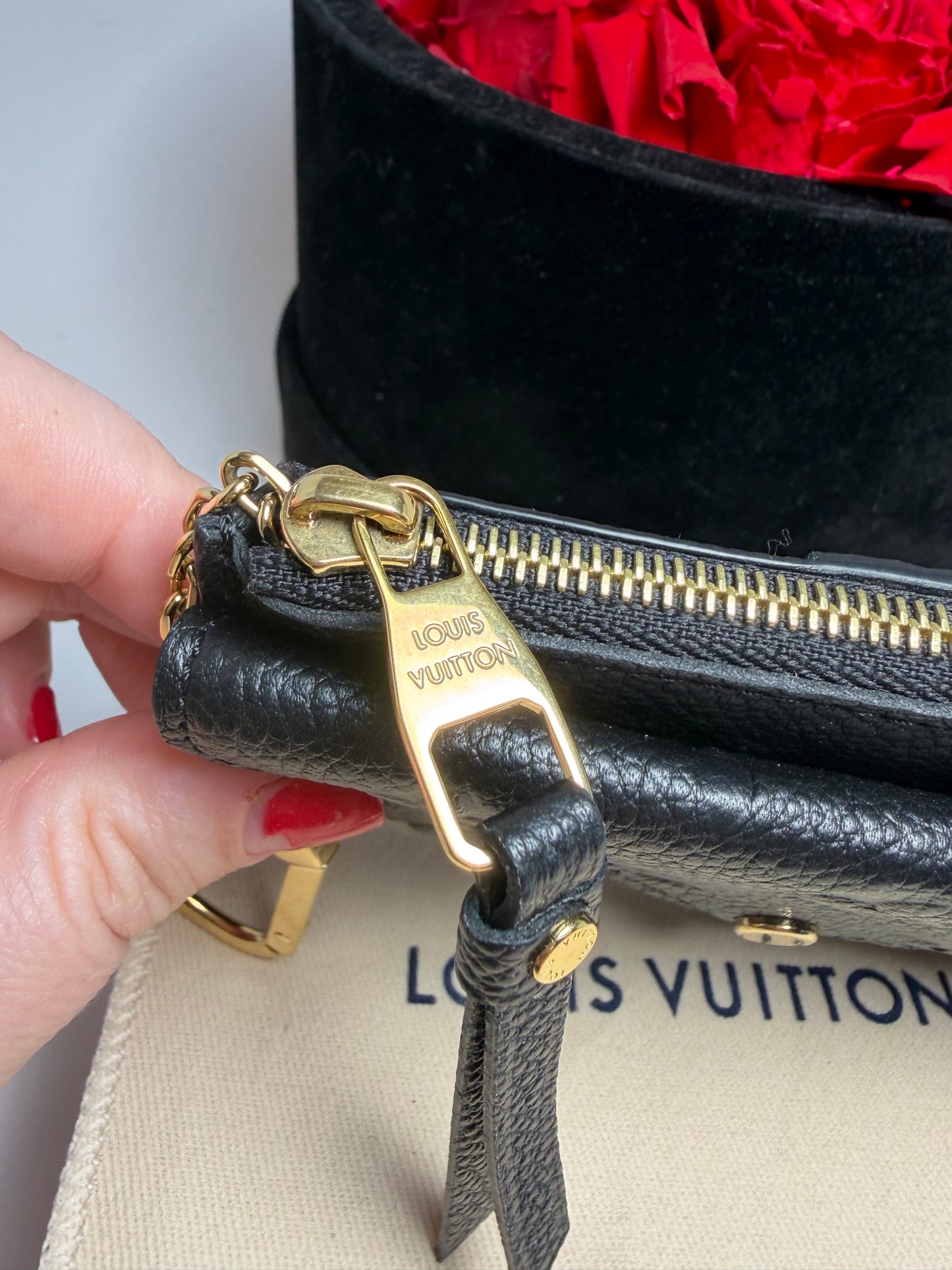 Louis Vuitton Black Empriente Leather Recto Verso Wallet/Key Cles