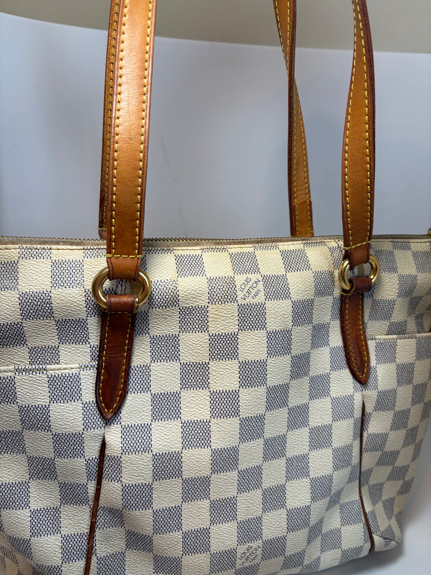 Louis Vuitton Damier Azur PM Tote with Mini Pochette Set