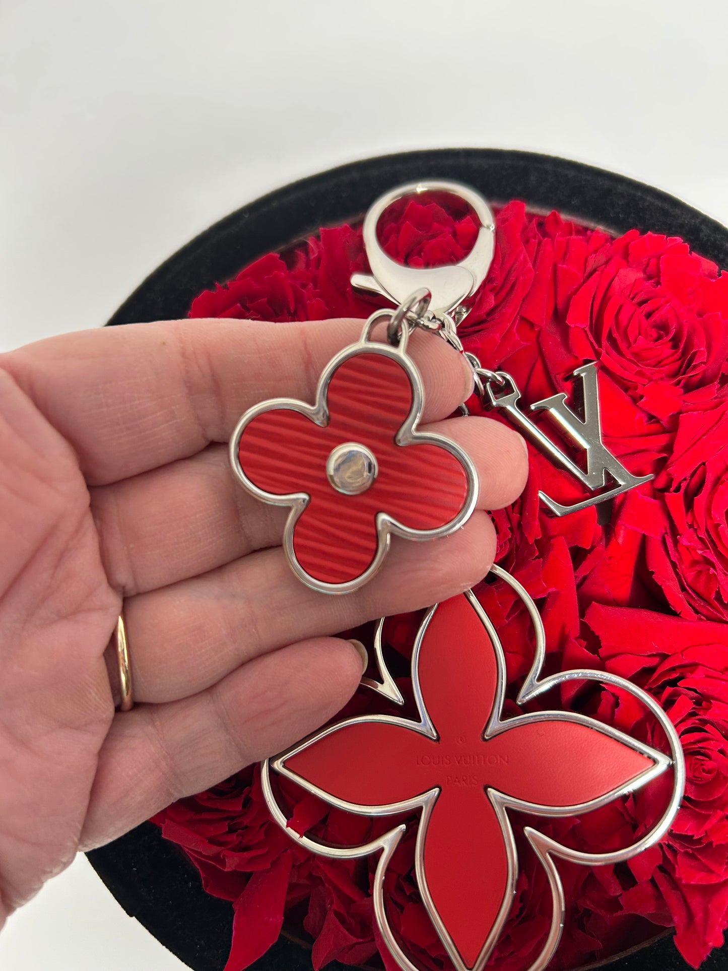 Louis Vuitton Rimy Red Epi Leather Bag Charm