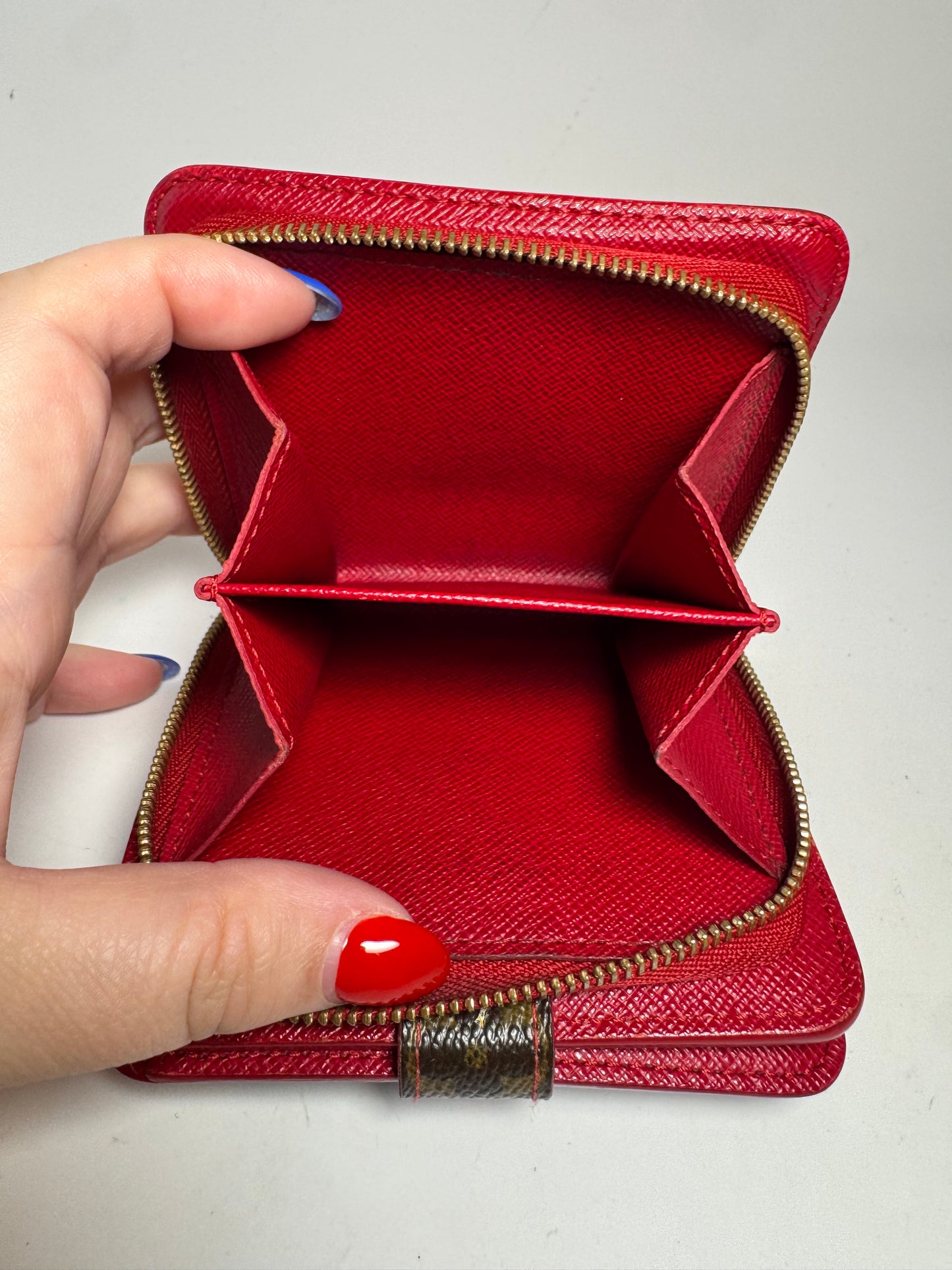 Louis Vuitton Murakami Cherry Compact Zip Wallet Monogram