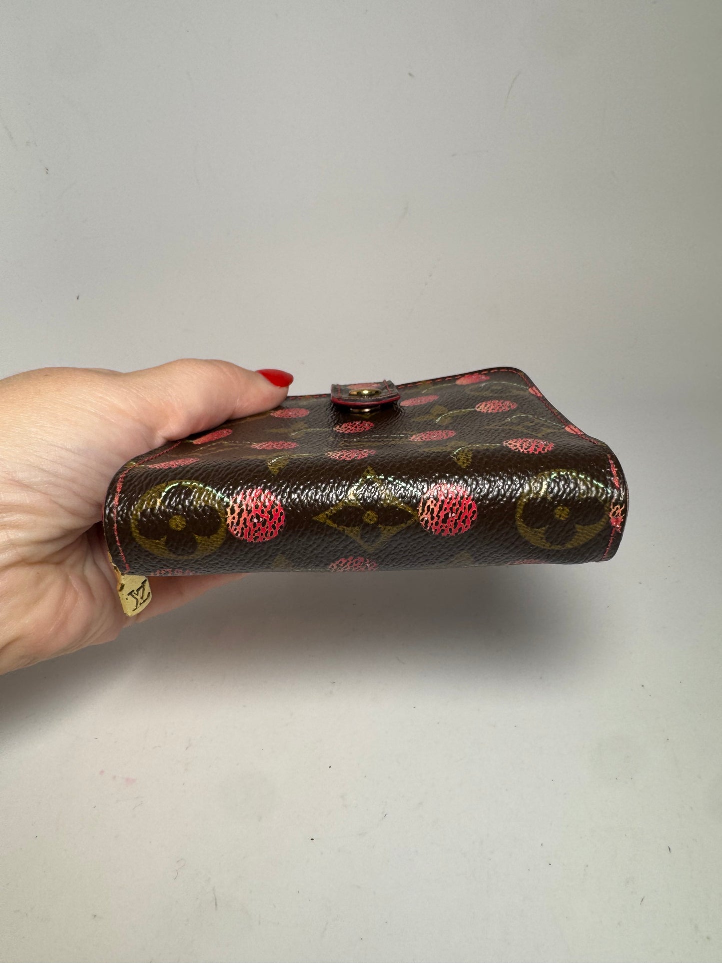 Louis Vuitton Murakami Cherry Compact Zip Wallet Monogram