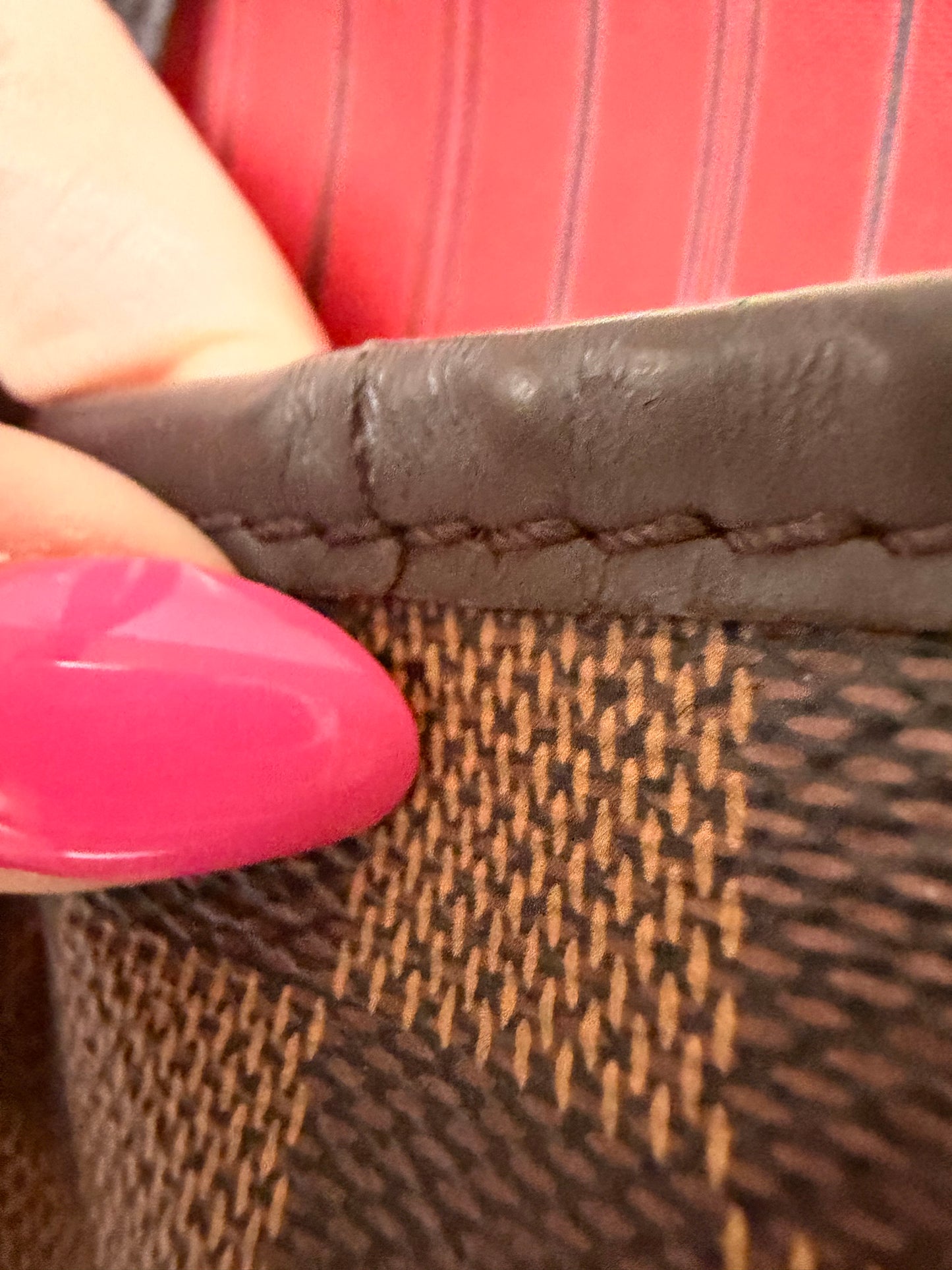 Louis Vuitton Neverfull MM Damier Ebene Tote w/Dust Bag