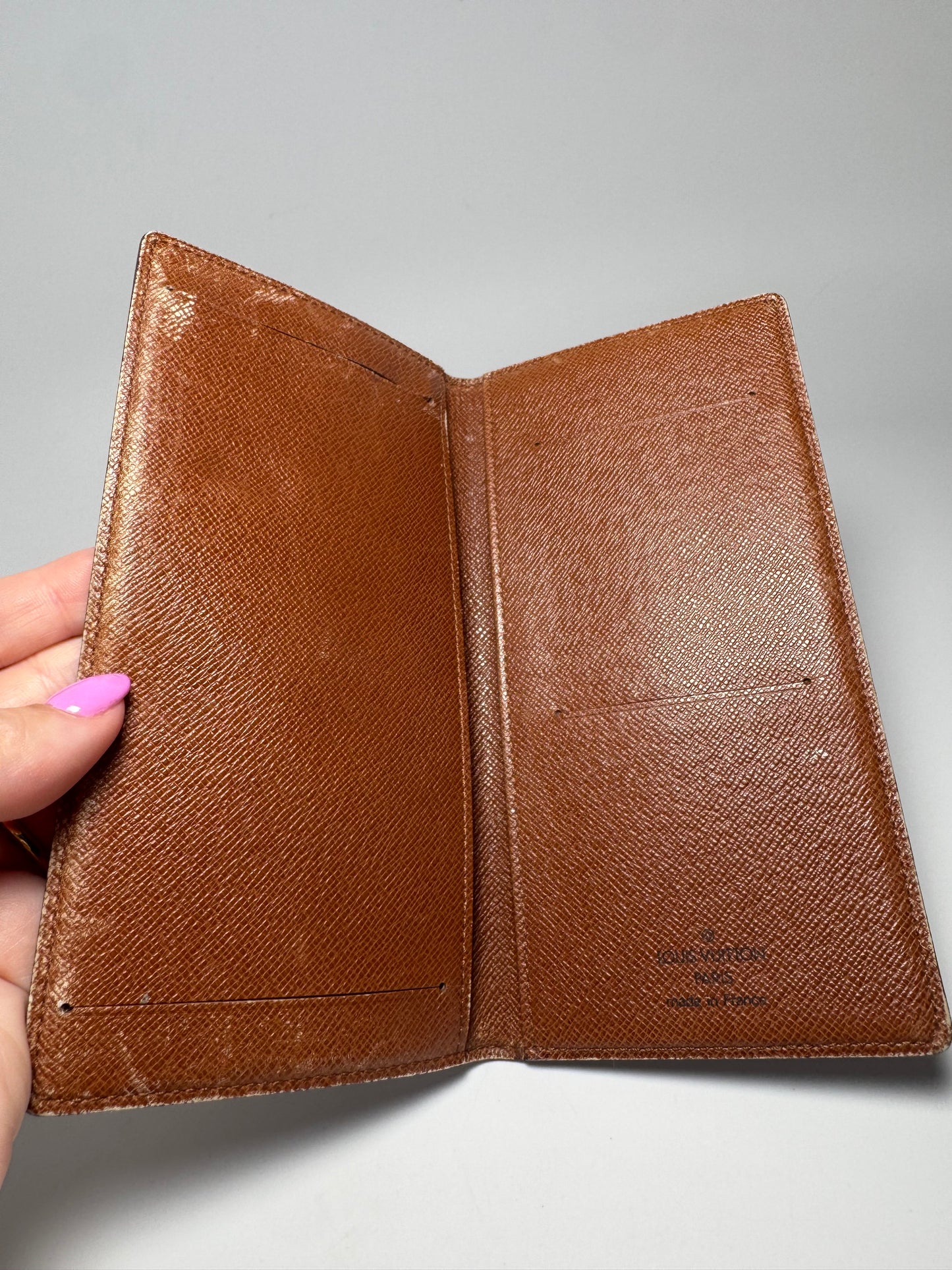 Louis Vuitton Monogram Checkbook Cover/Passport Holder
