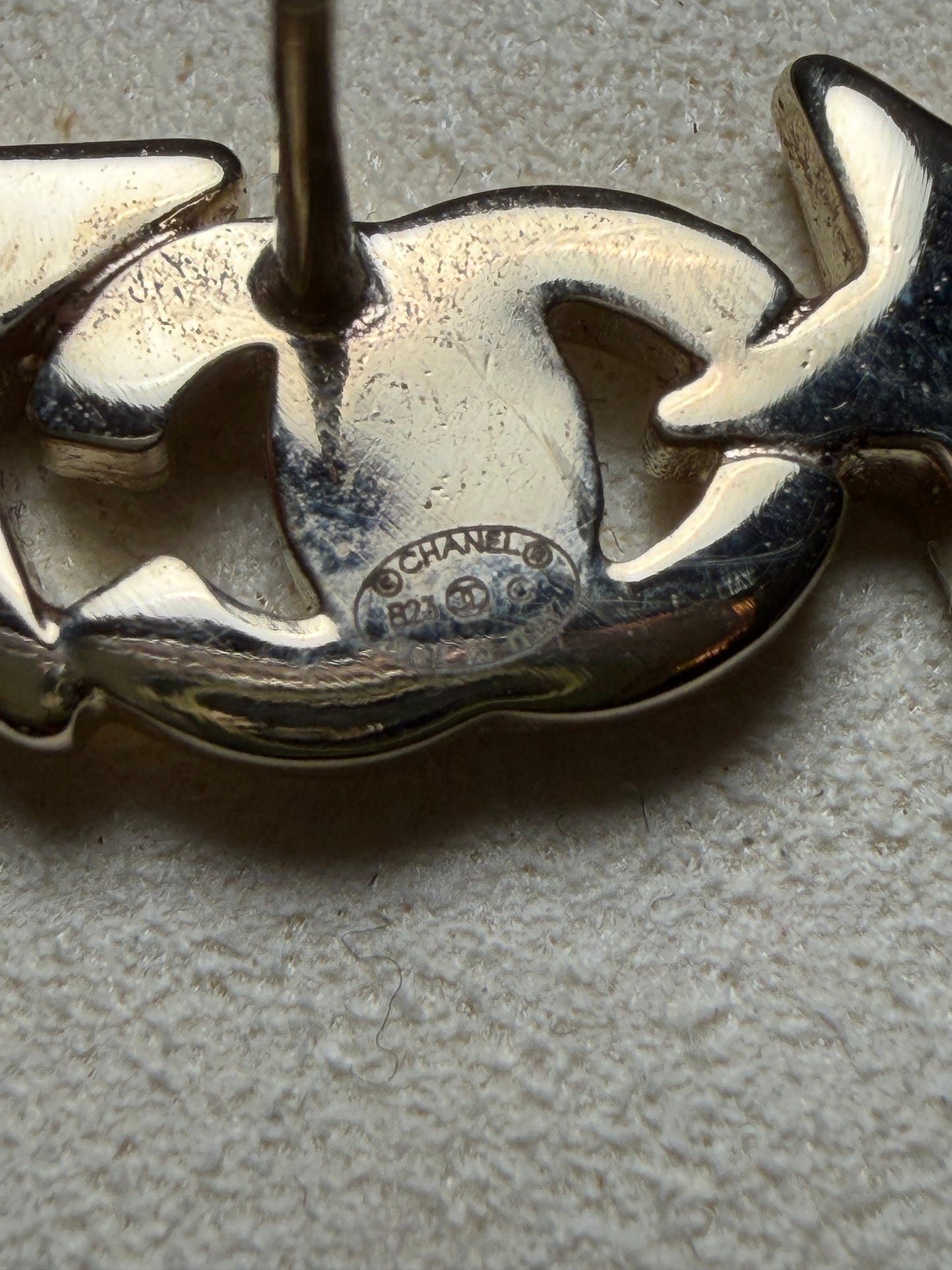 Chanel CC Gold Double Star Earrings