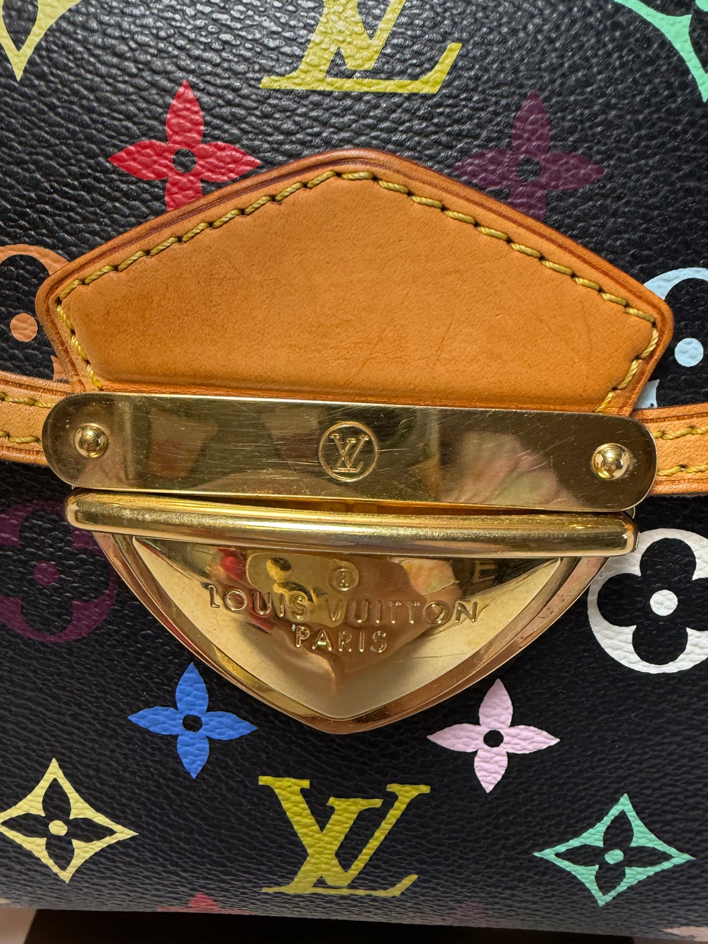 Louis Vuitton Beverly MM Black Multicolor Monogram