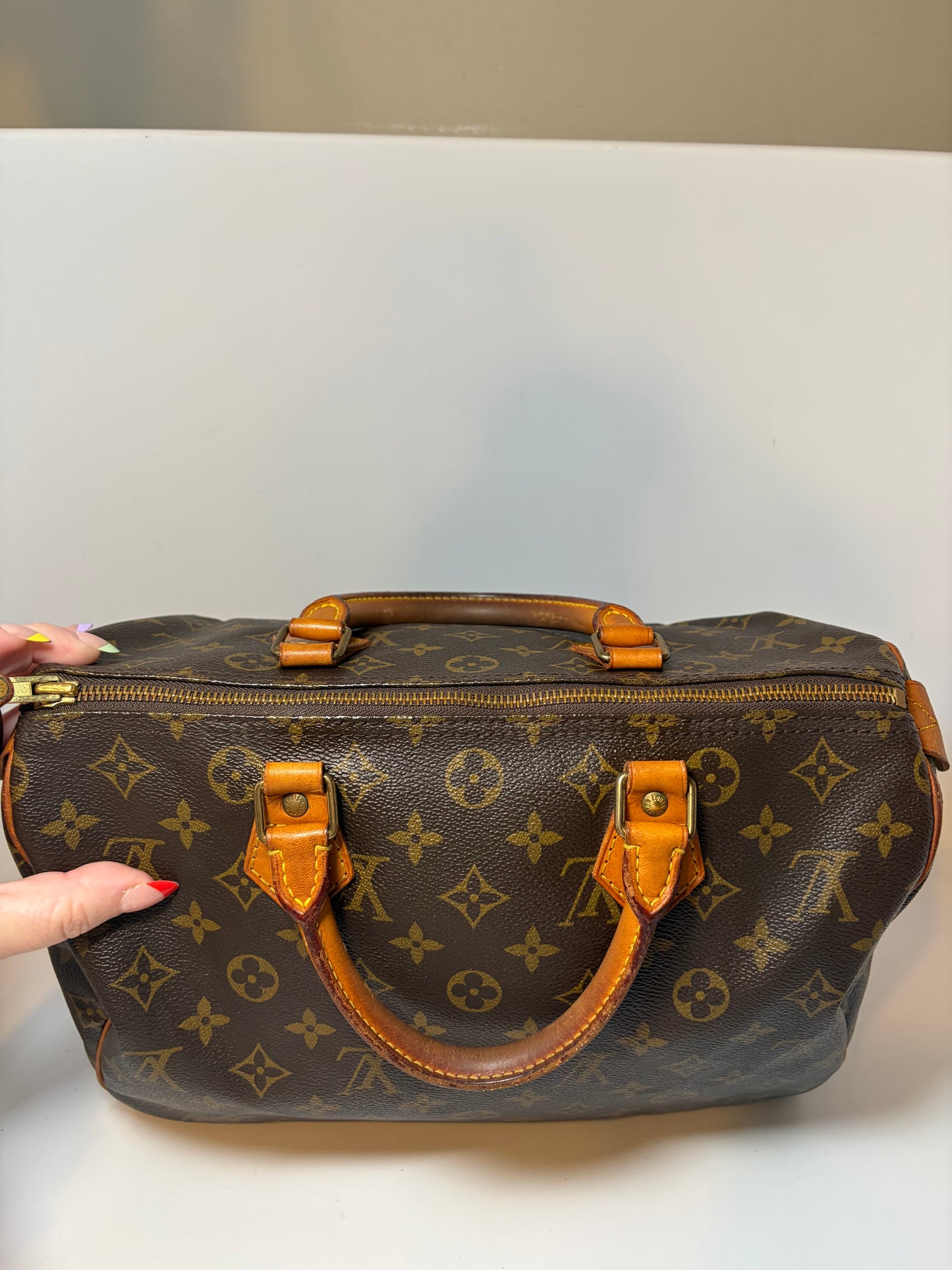 Louis Vuitton Speedy 30 Monogram, Made in France June 1993 w/Certificate of Authenticity