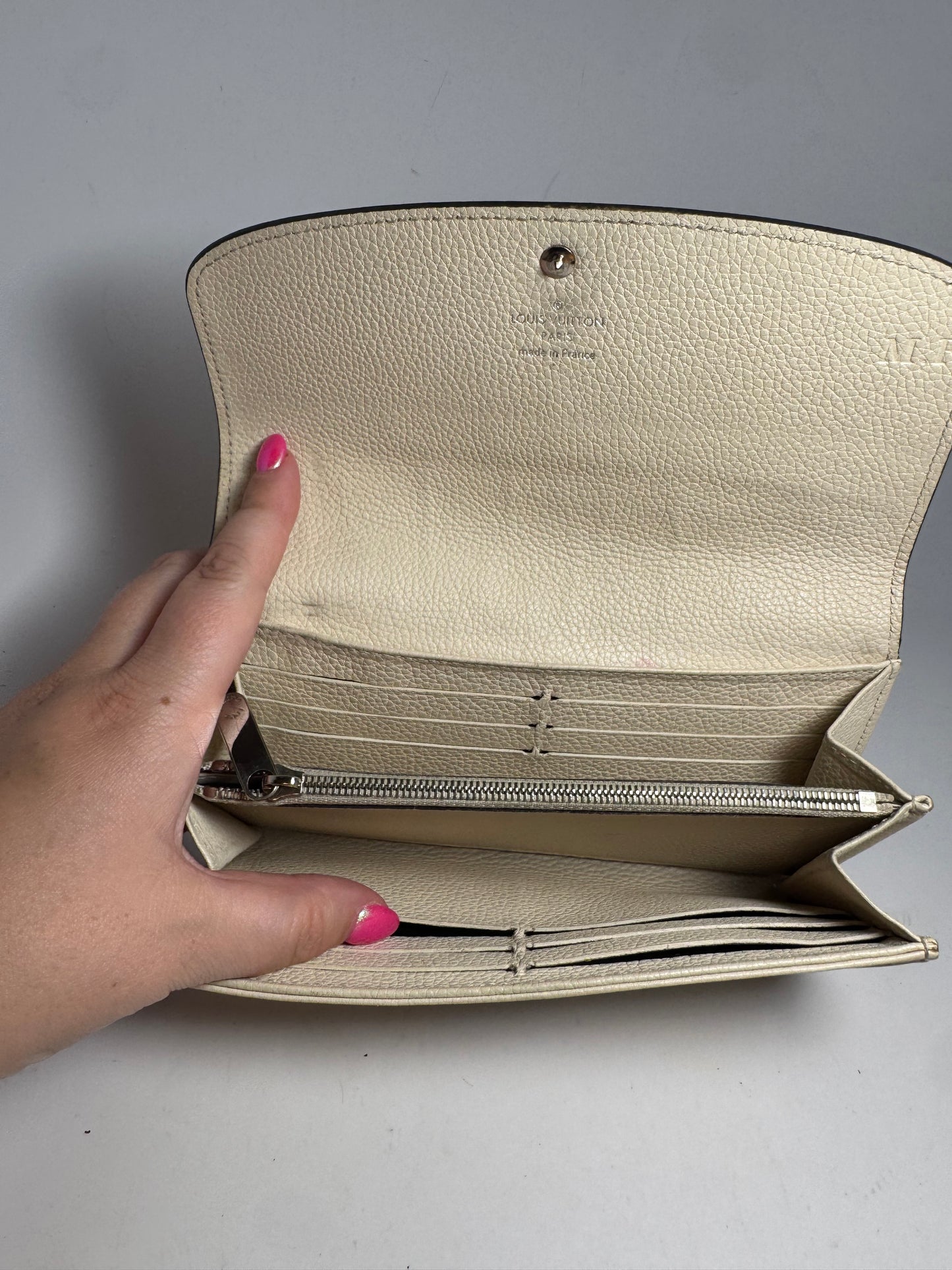 Louis Vuitton Mahina Perforated Monogram Leather Ivory Wallet