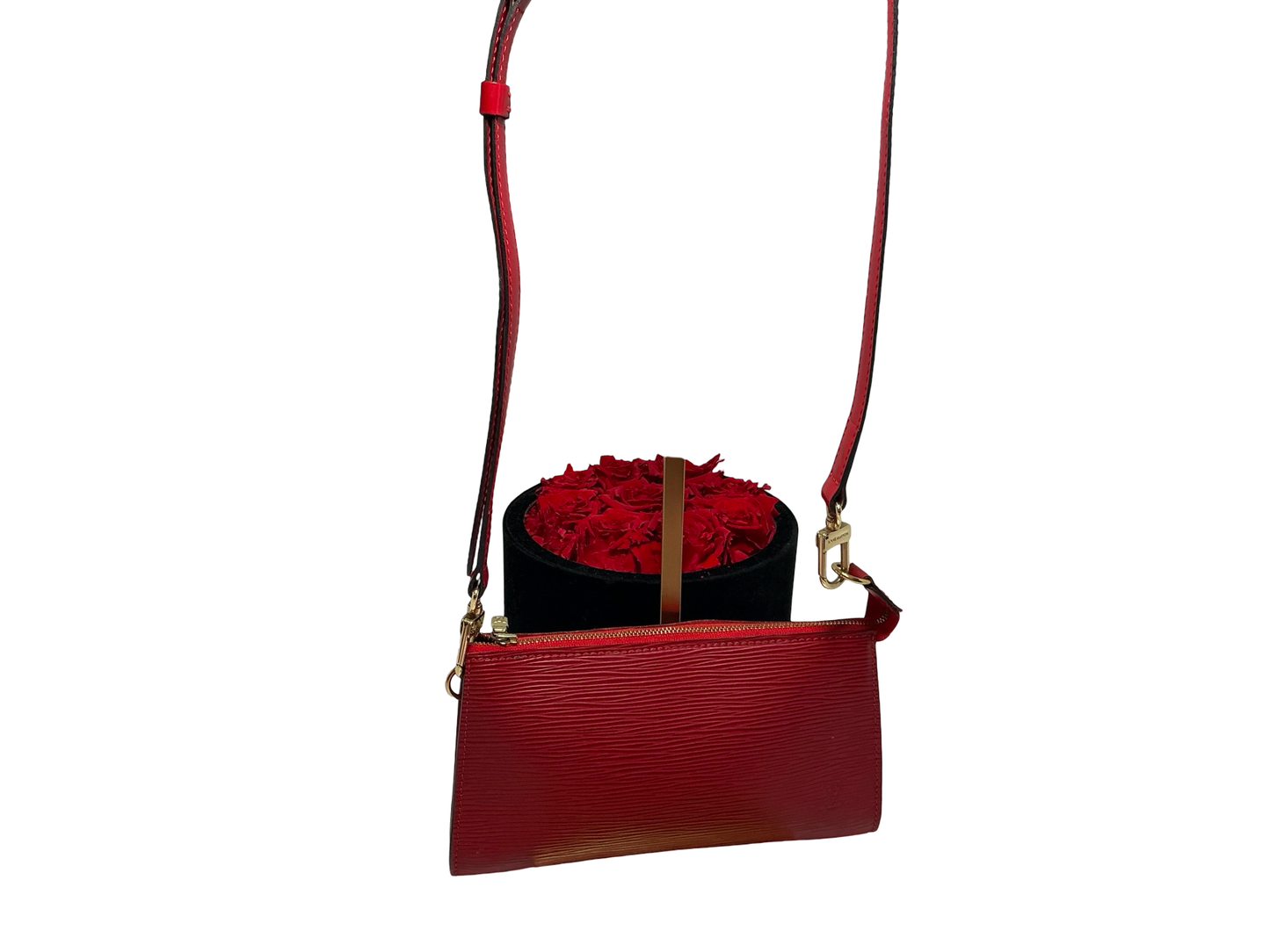Louis Vuitton Accessories Pouch Pochette Crossbody Red Epi Leather