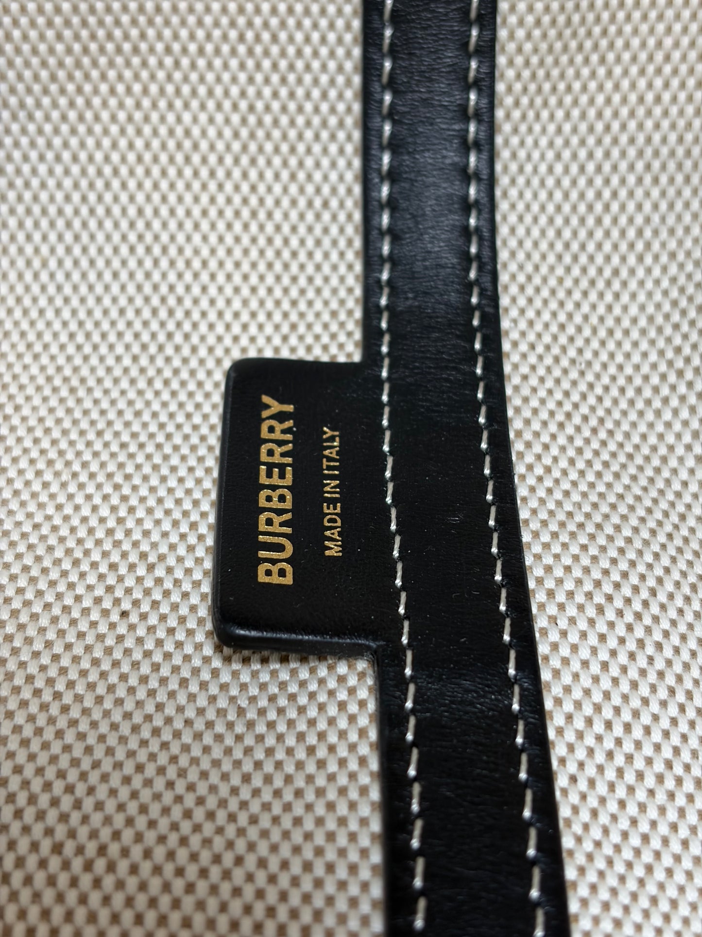 Burberry Check Canvas Tote Green & Khaki and Wristlet