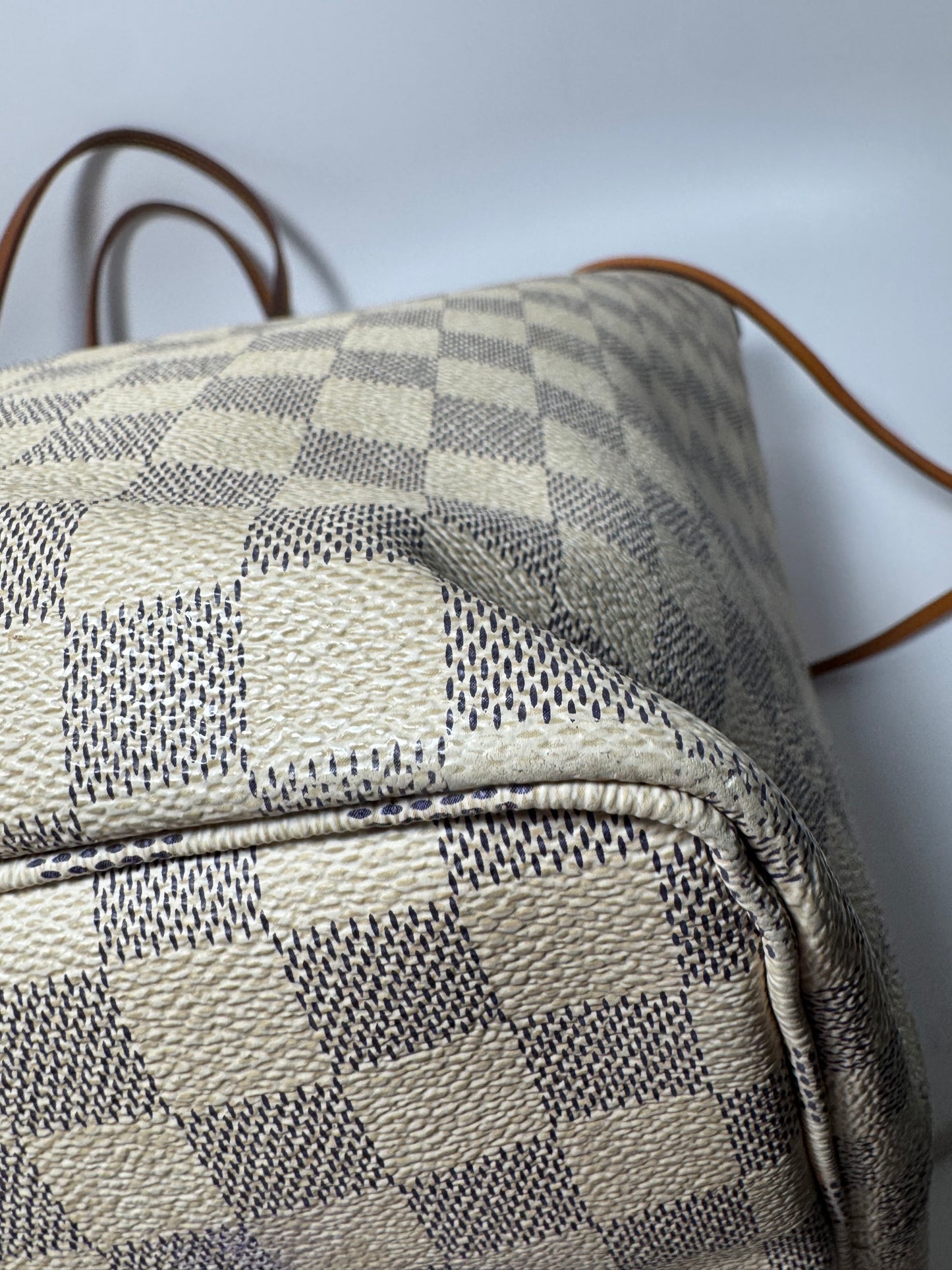 Louis Vuitton Neverfull GM Damier Azur with Ballerine Pink Interior Made in 2019