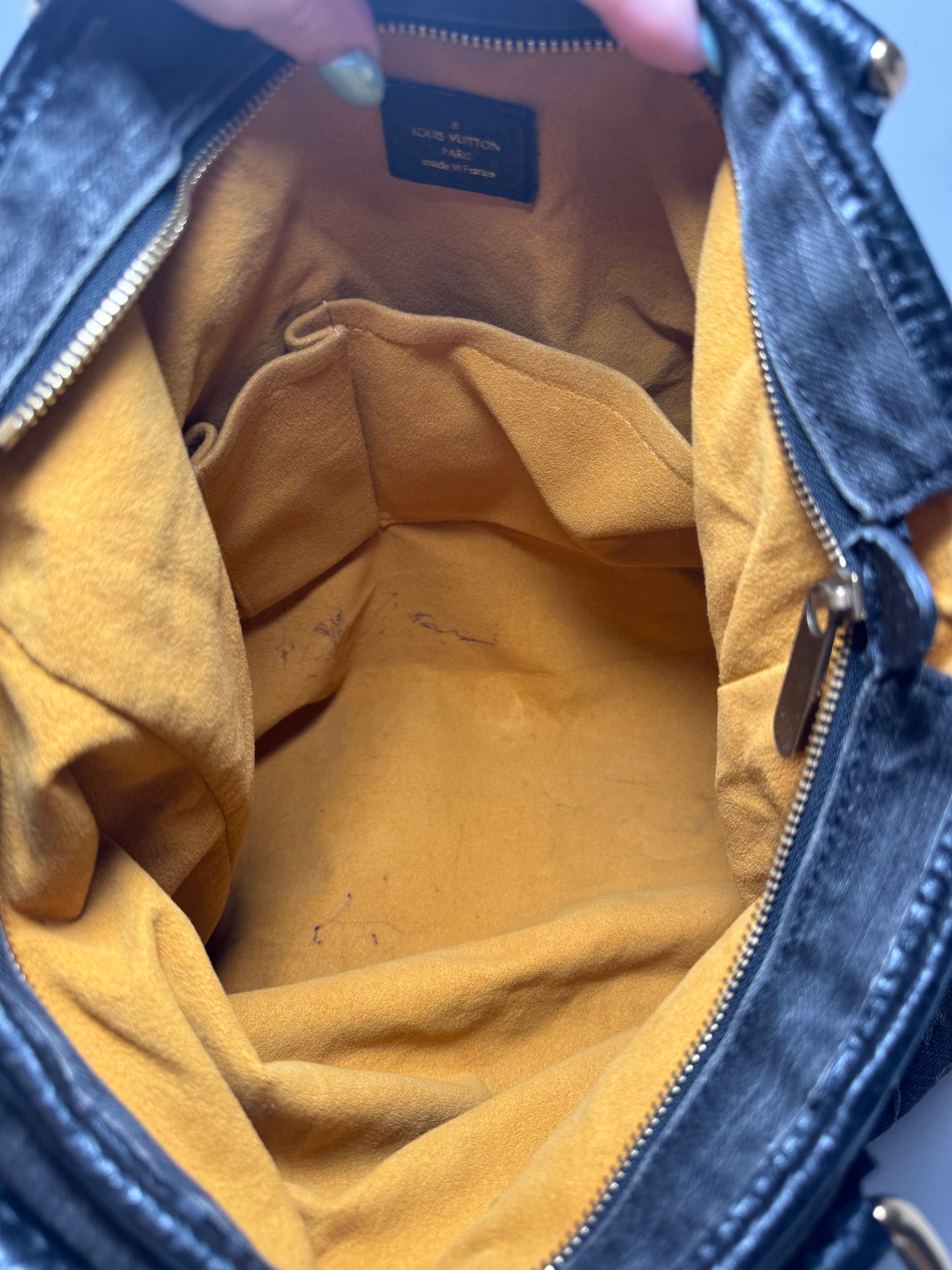 Louis Vuitton Neo Cabby Black Denim Bag