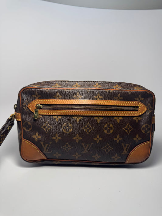 Louis Vuitton Marly Draggone Clutch/Pouch Monogram w/Original Strap Made in France in 1998