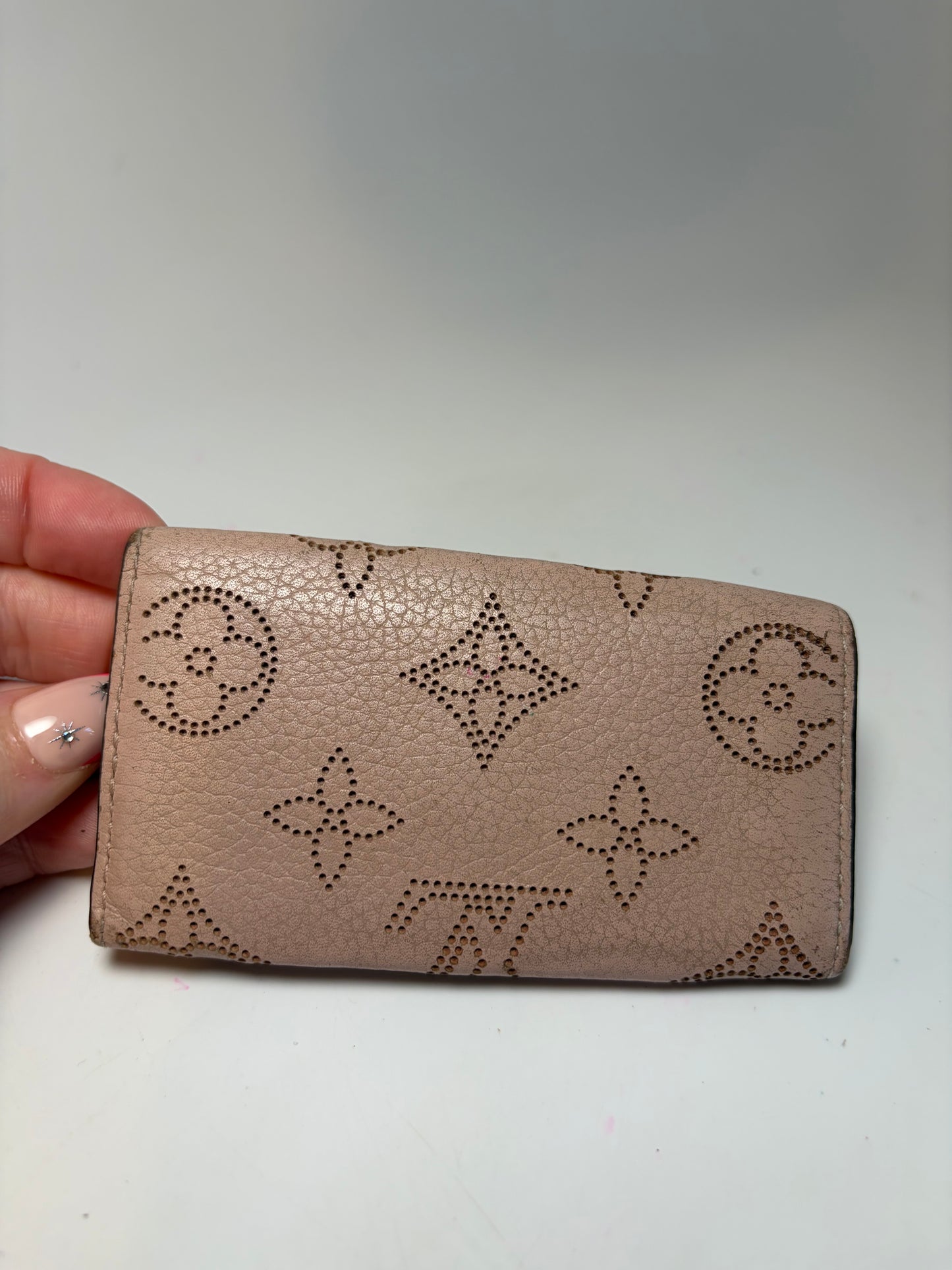 Louis Vuitton Pink Mahina Perforated Leather Multiclés Key Case