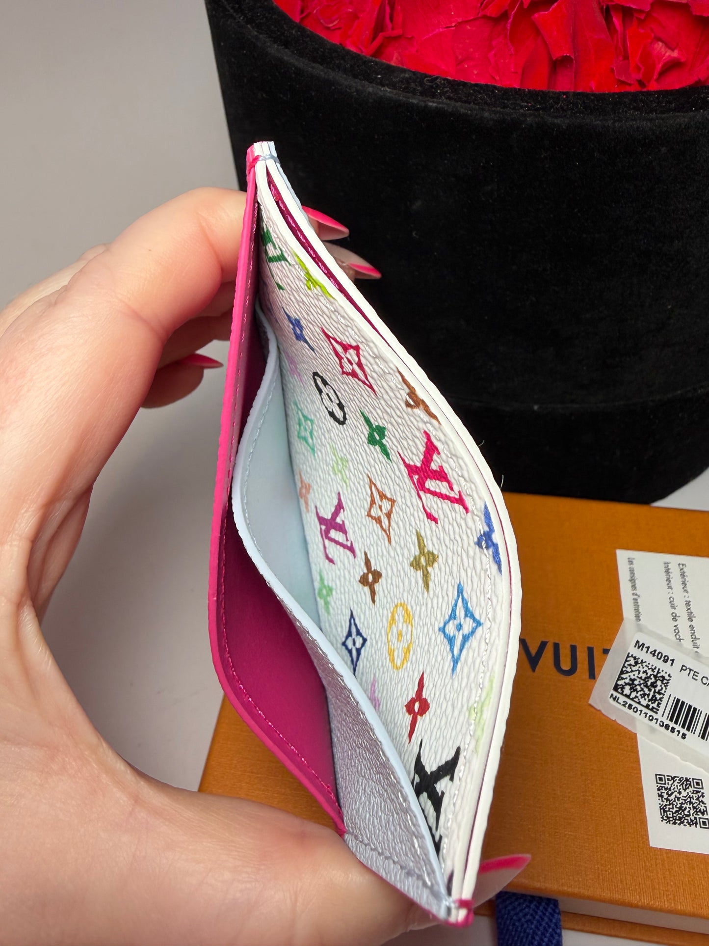 Louis Vuitton x Takashi Murakami (LV x TM) Criss Cross Card Wallet NWT Full set & receipt