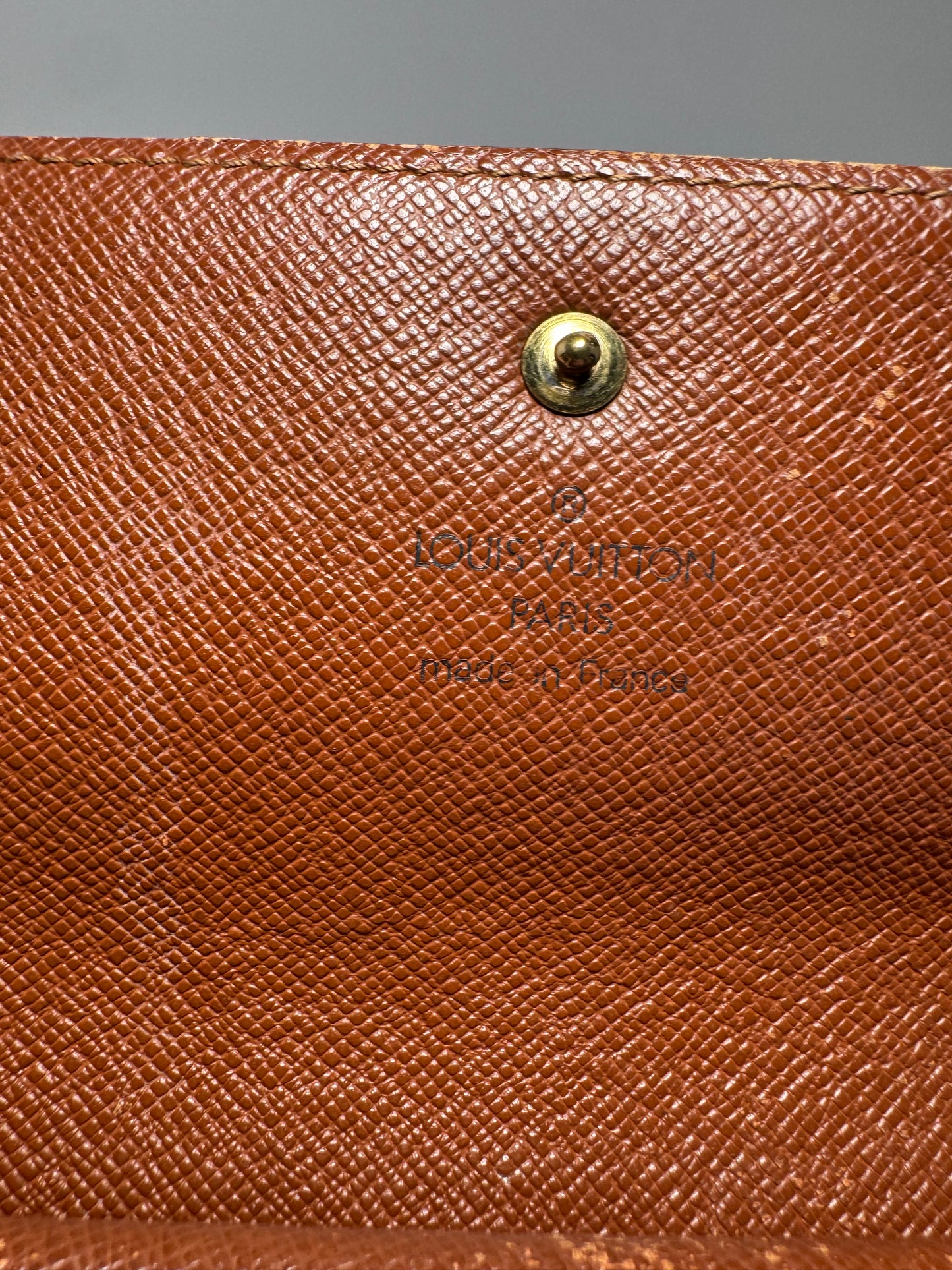 Louis Vuitton Monogram Sarah Wallet March 2000 in France- Fair condition