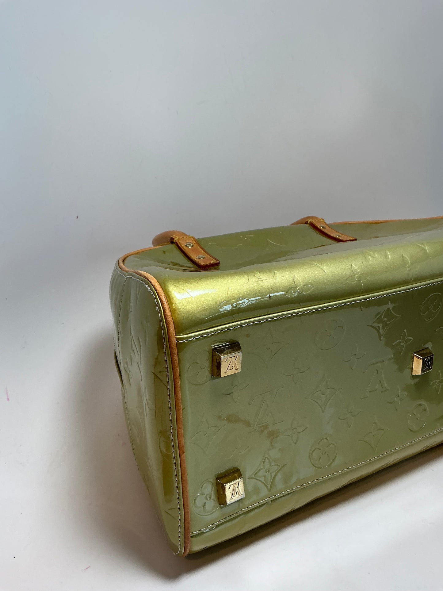 Louis Vuitton Monogram Green Vernis Tompkins Square Bag