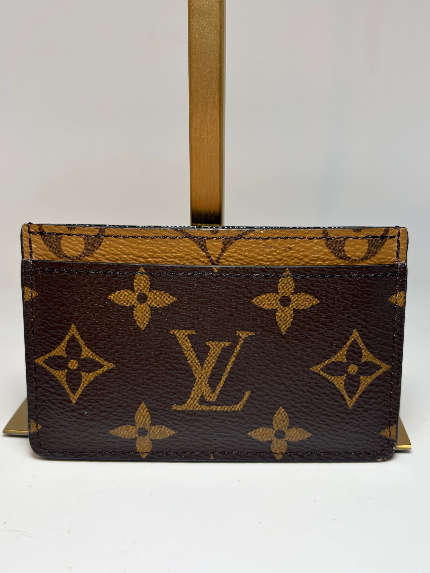 Louis Vuitton Reverse Monogram Card Holder w/Dust Bag & Box