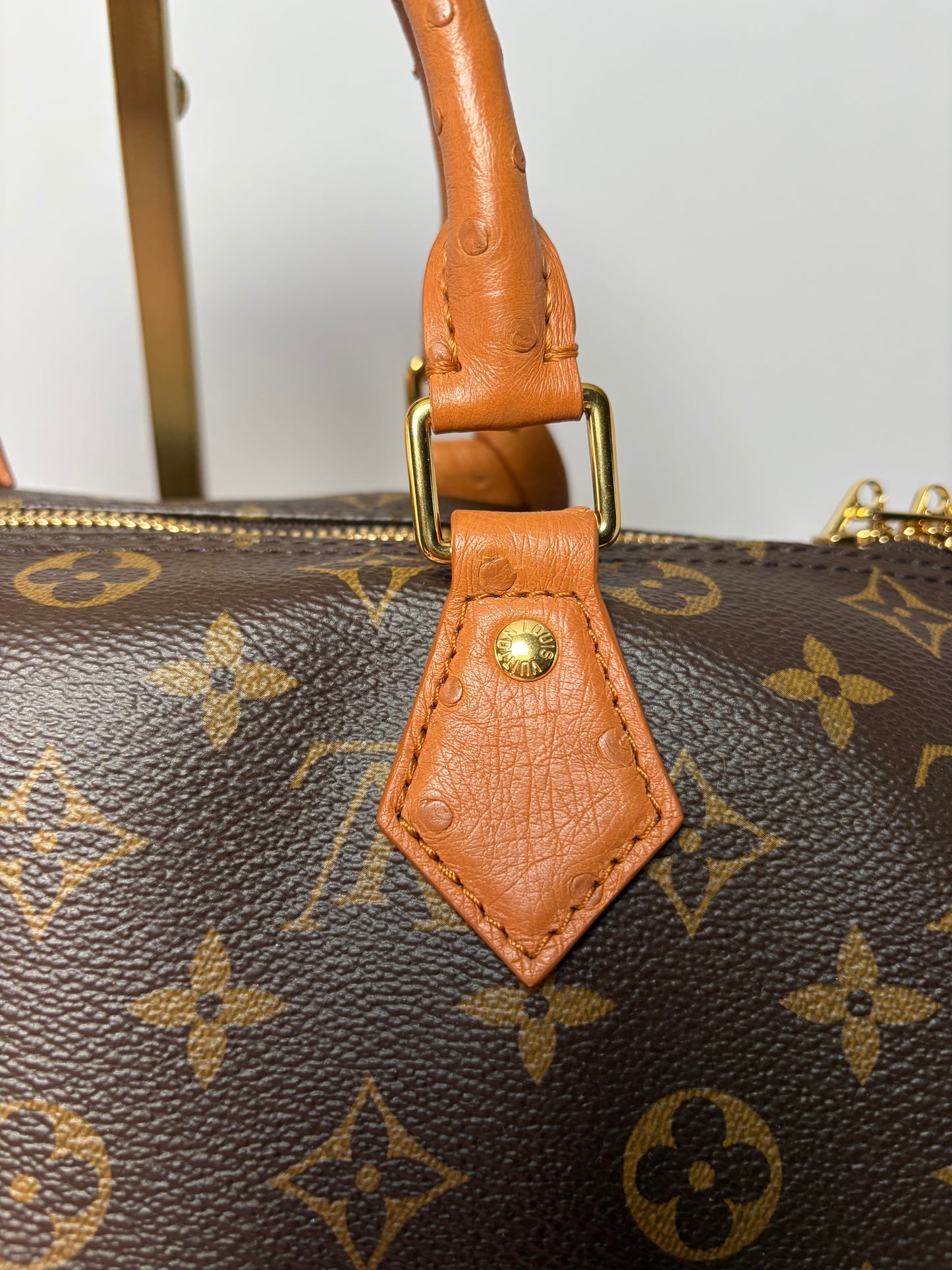 Louis Vuitton Speedy Soft 30 Boho w/Ostrich Leather
