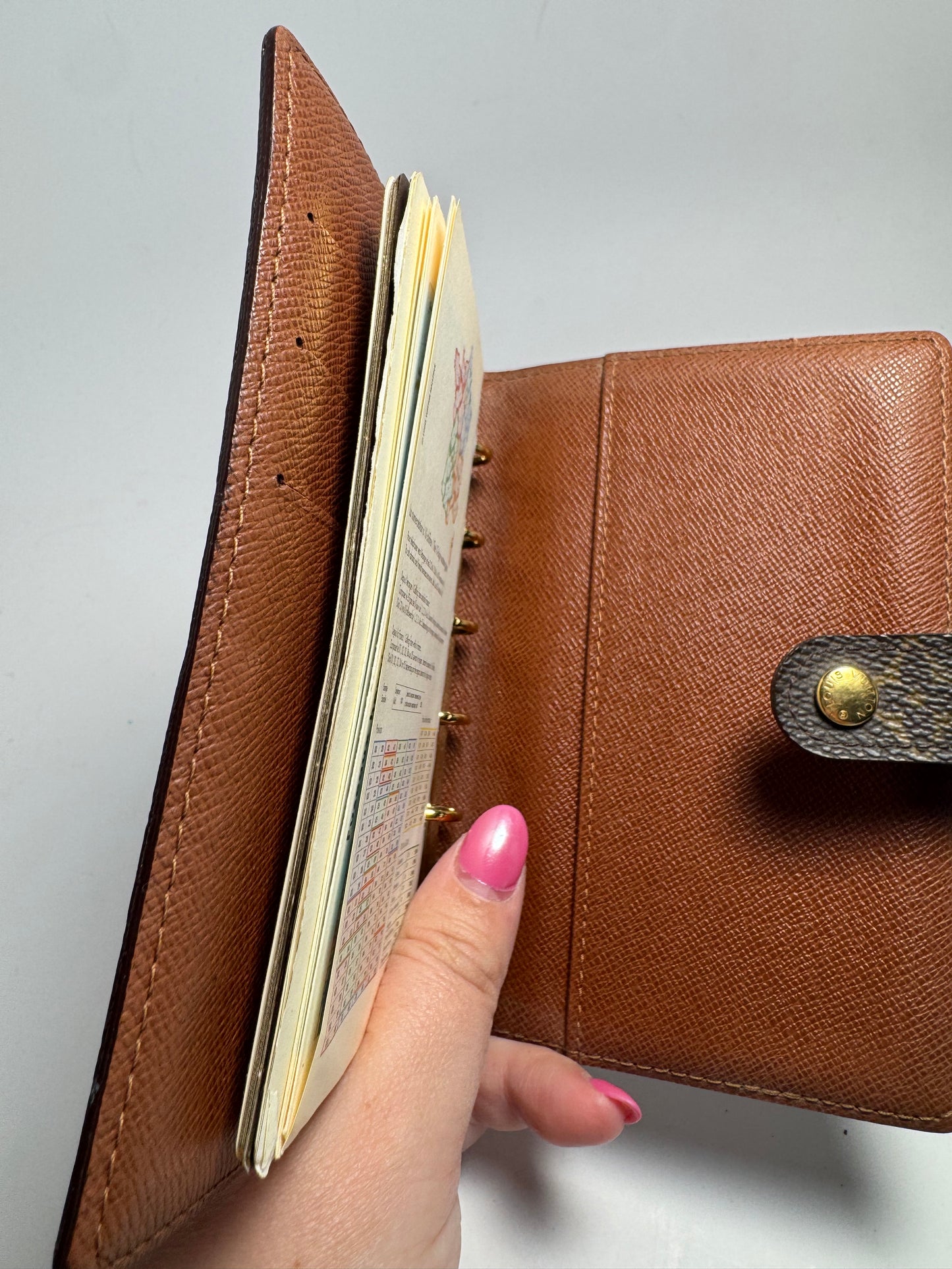 Louis Vuitton Agenda PM Monogram Planner/Passport Holder Made in Spain February 1999