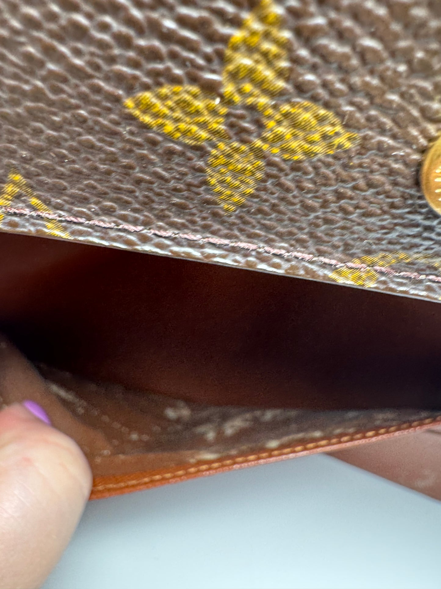 Louis Vuitton Monogram Sarah Wallet March 2000 in France- Fair condition