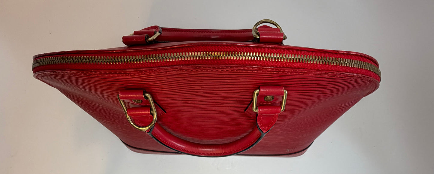 Louis Vuitton Alma PM Castillan Red Epi Leather