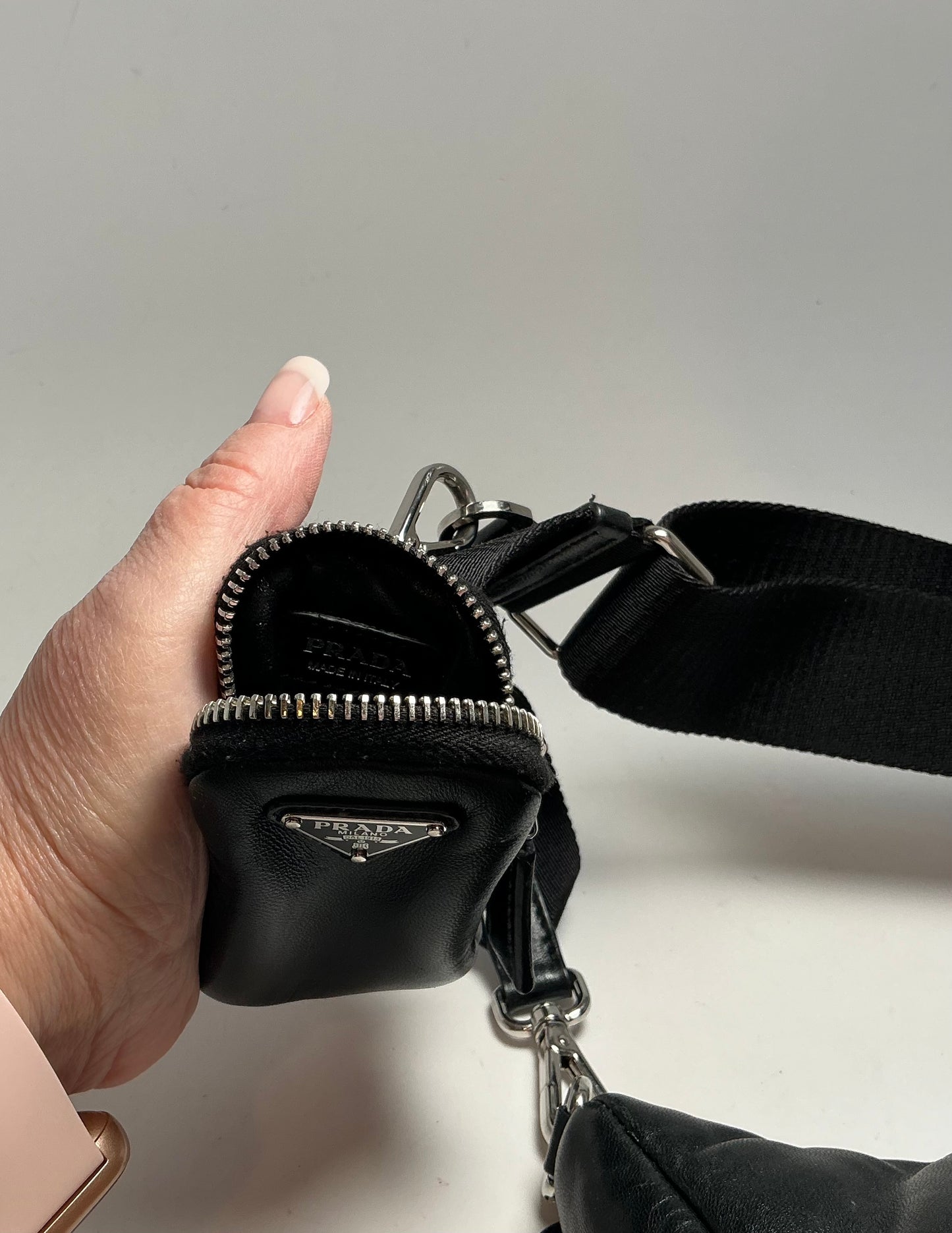 Prada Re-Edition 2005 Soft Padded Black Nappa (Lambskin) Leather Crossbody/Shoulder Bag