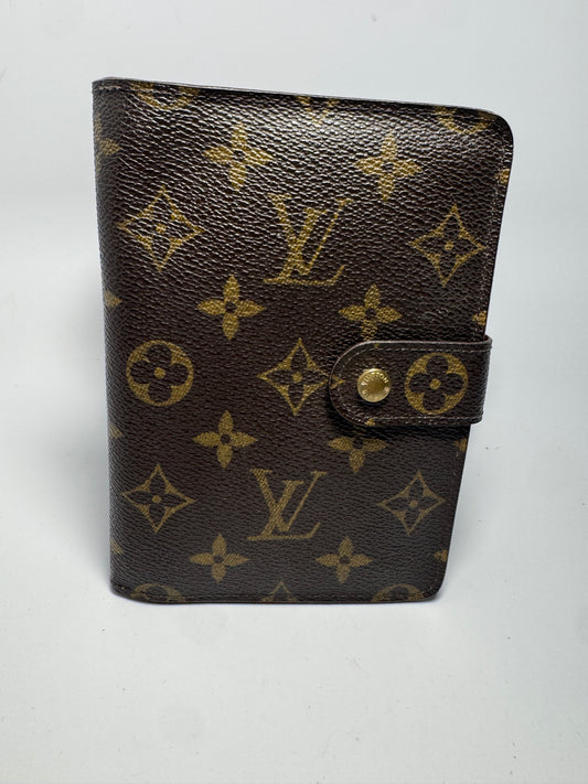 Louis Vuitton Porte Papier Wallet/Passport Holder in Monogram Made in France October 2006