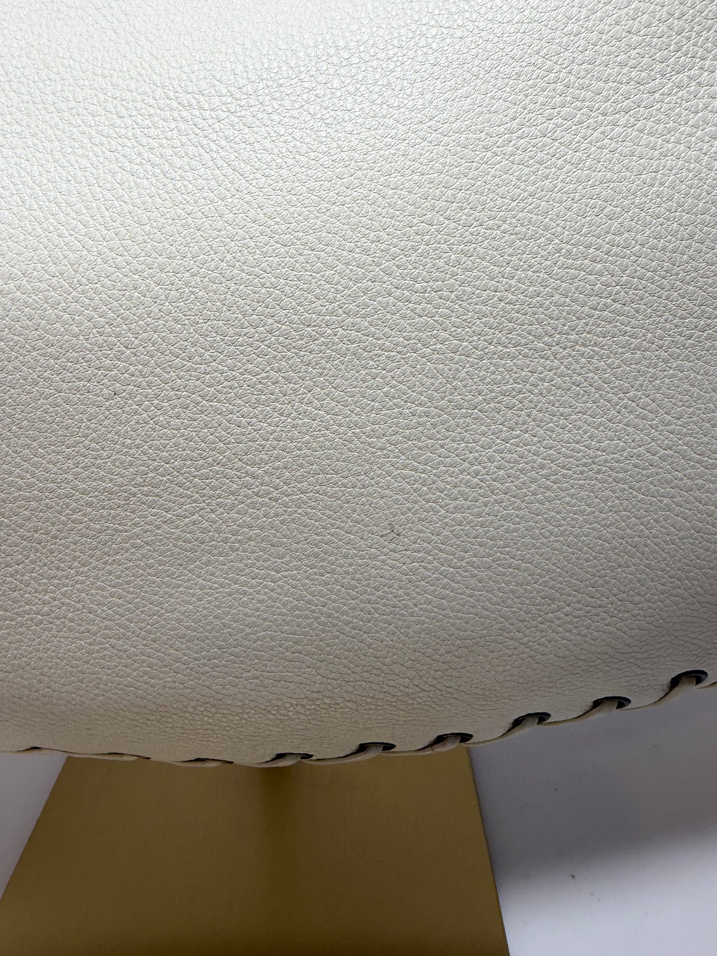 Christian Dior Y2K Cream Leather Hobo Bag with Charm & COA