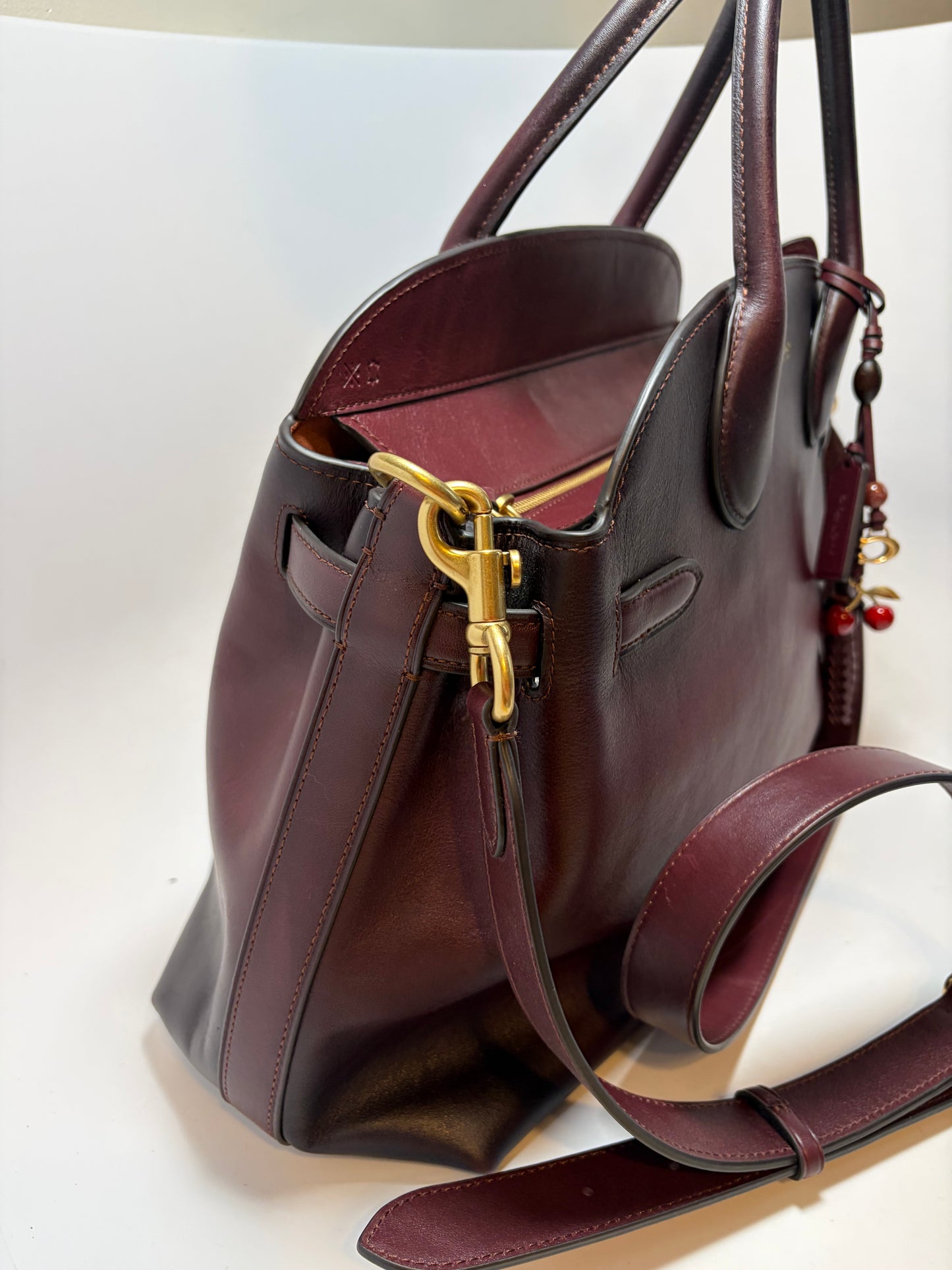 Coach Empire 40 Caryall Merlot w/Crossbody Strap