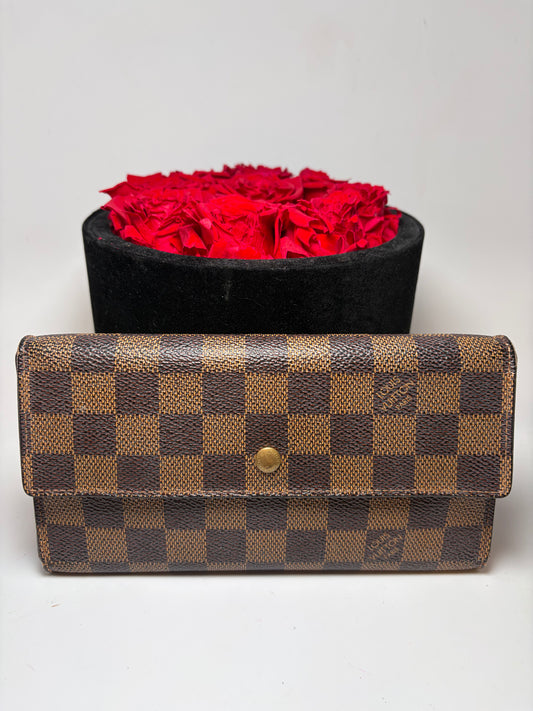 Louis Vuitton Damier Ebene Paper Etui Trifold Wallet