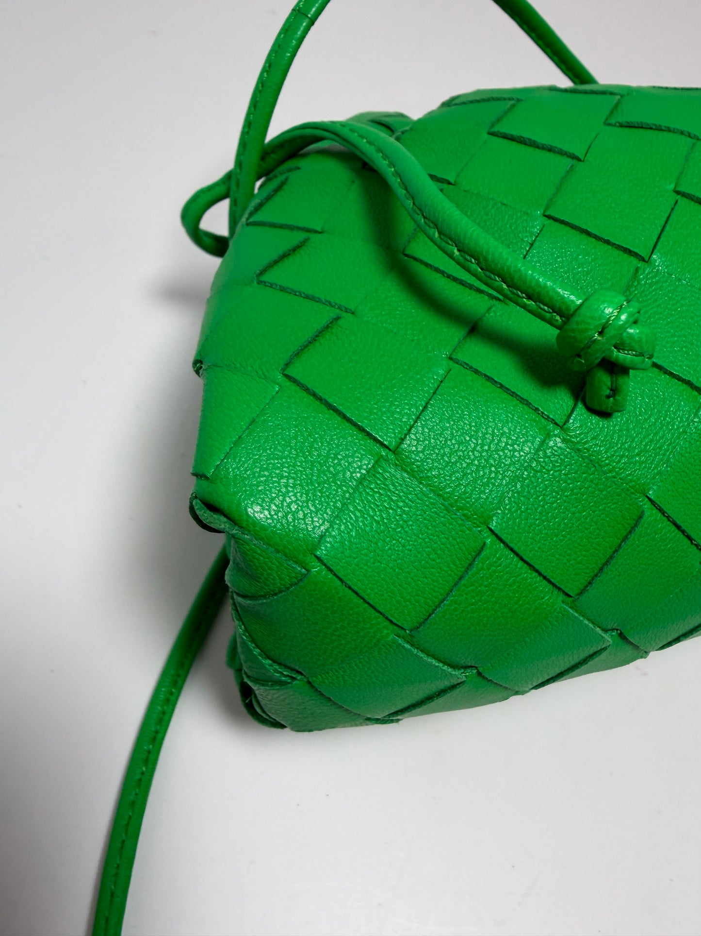 Bottega Veneta Mini Intrecciato Nappa Leather Clutch/Crossbody Pouch with Dust Bag & COA