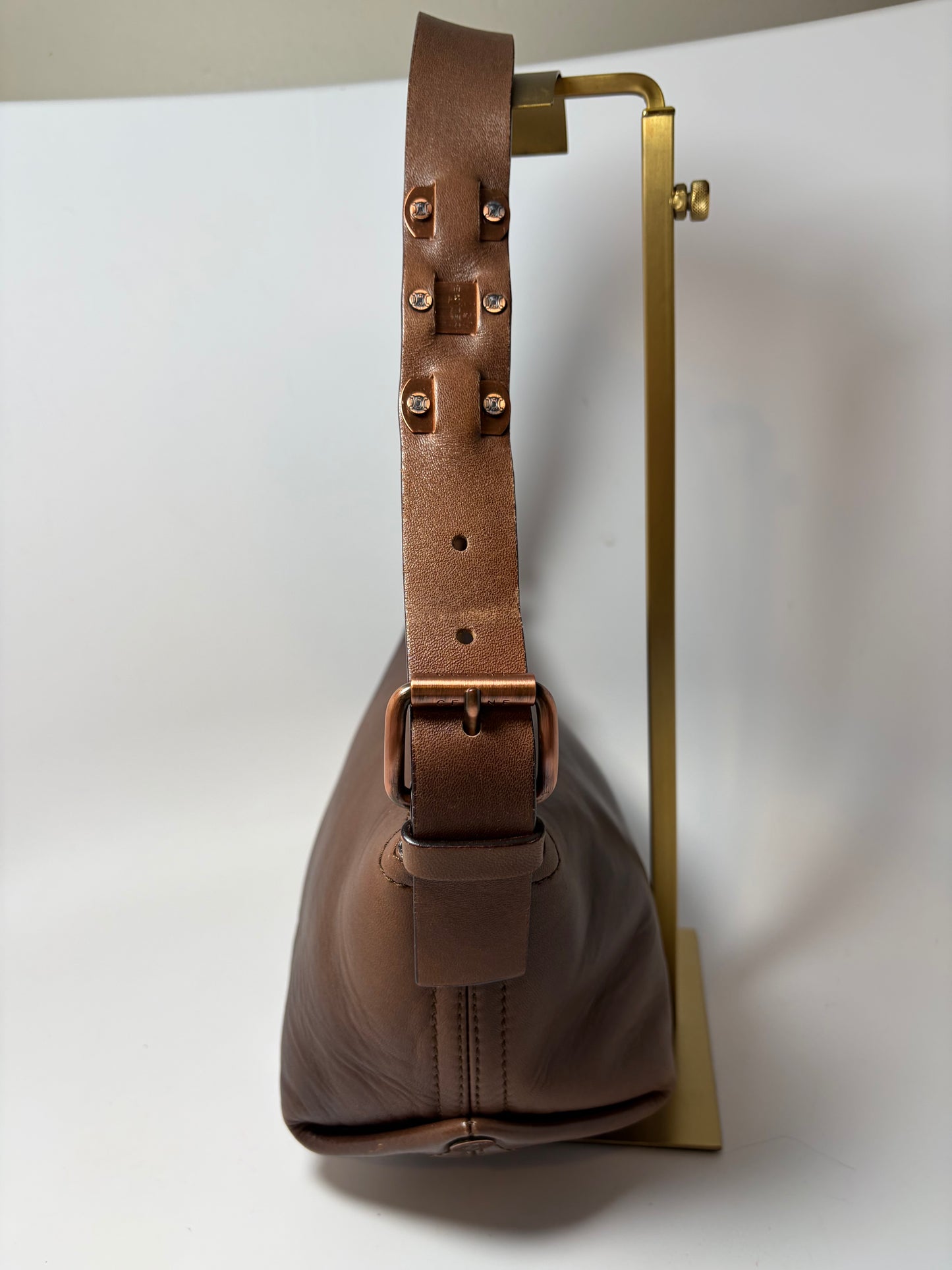 Vintage Celine Leather Shoulder Bag w/COA