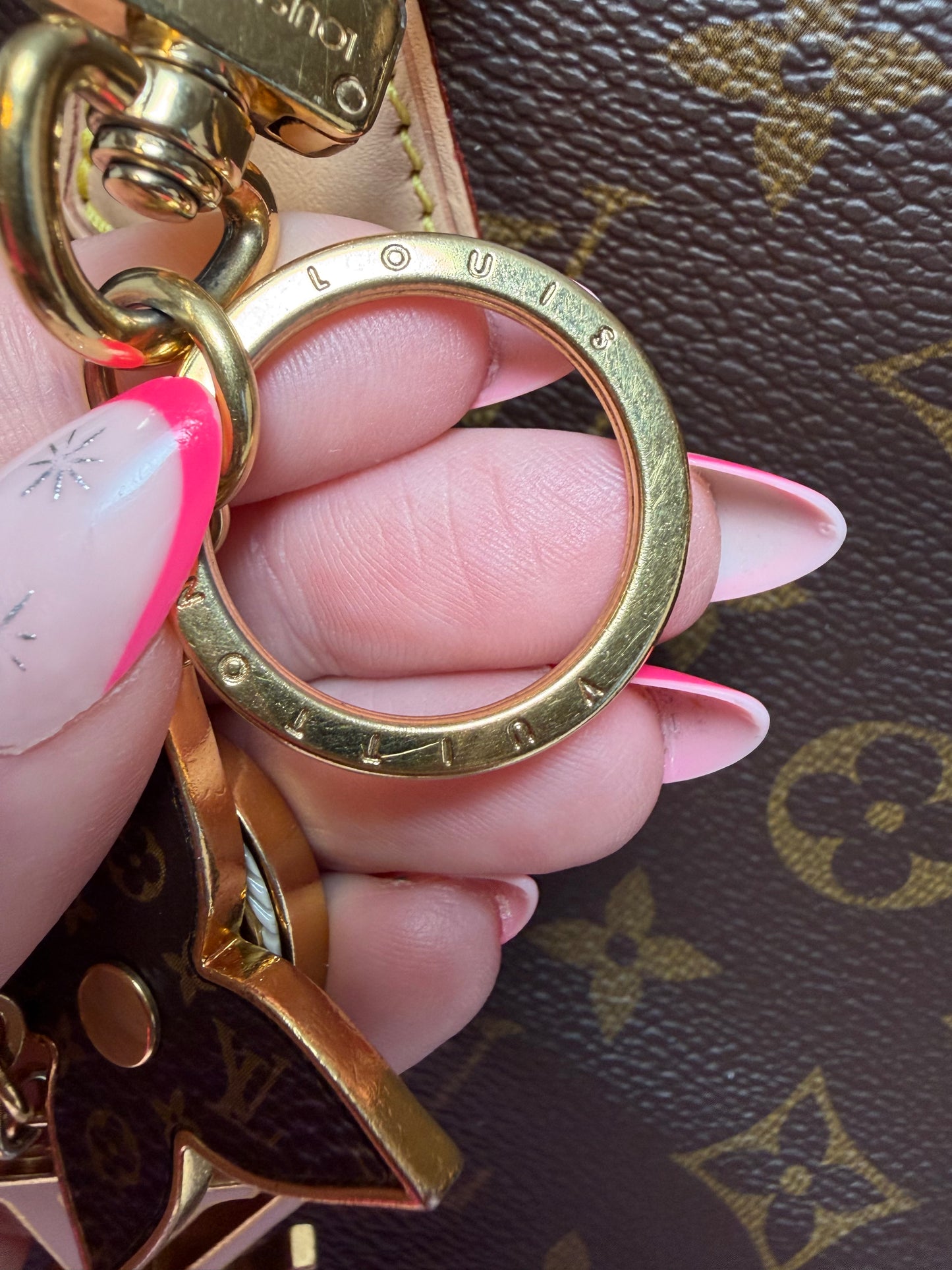 Louis Vuitton Spring Street Bag Charm and Key Holder w/COA & Dust Bag