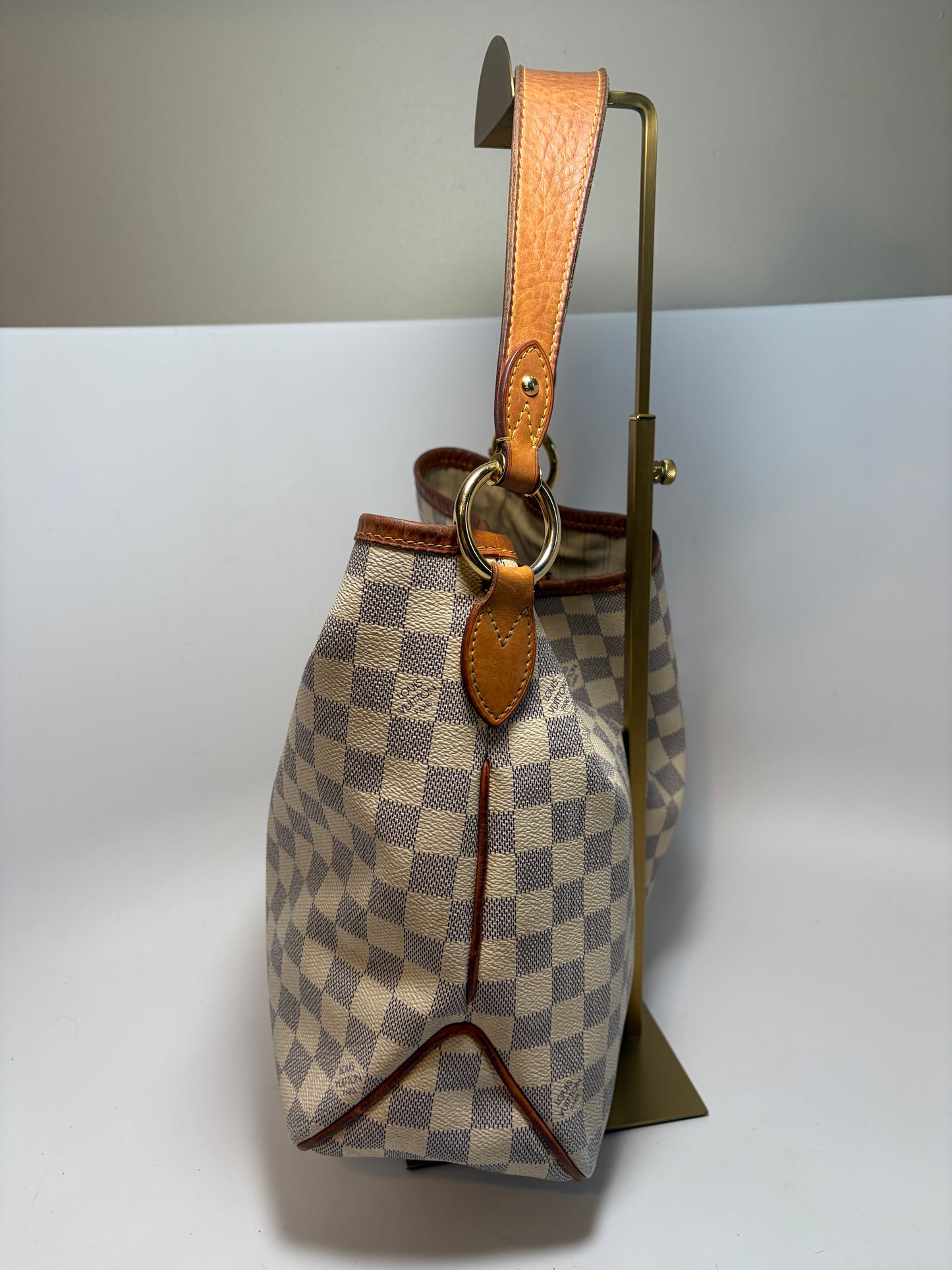 Louis Vuitton Delightful PM Damier Azur Shoulder Bag w/COA