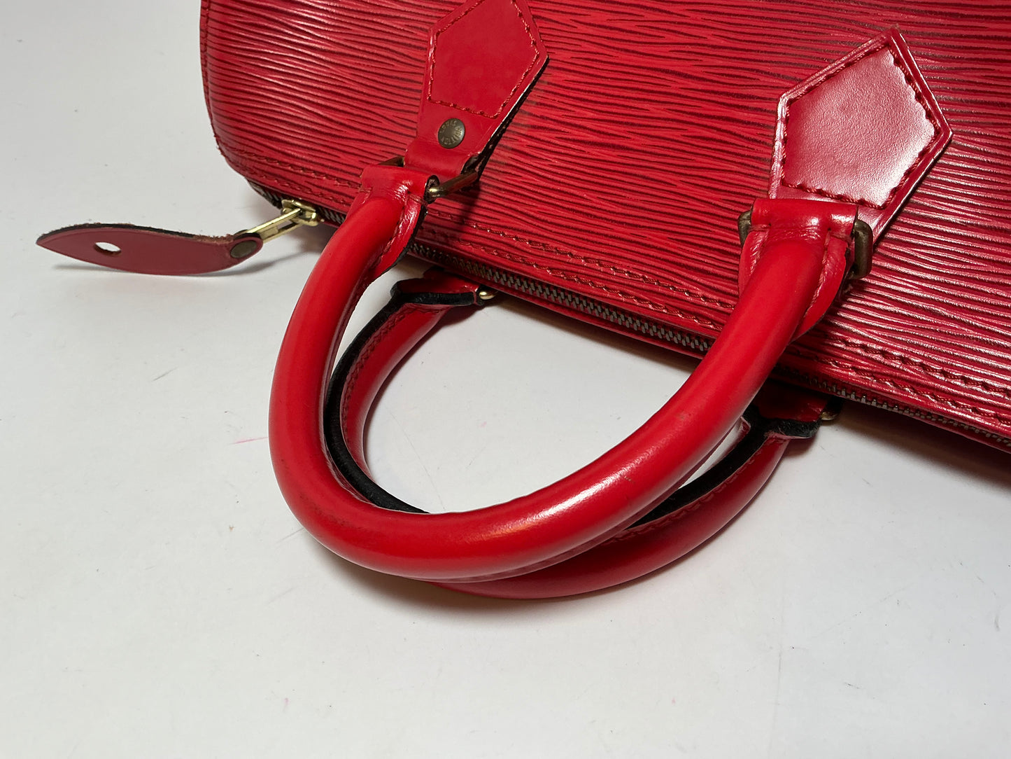 Louis Vuitton Speedy 25 Red Epi Leather
