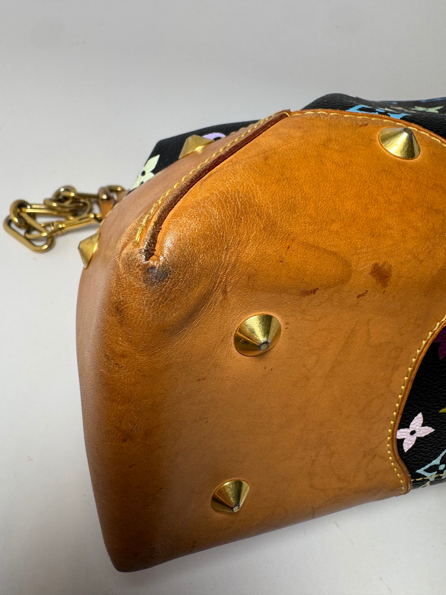 Louis Vuitton Black Multicolor Judy GM Shoulder Bag