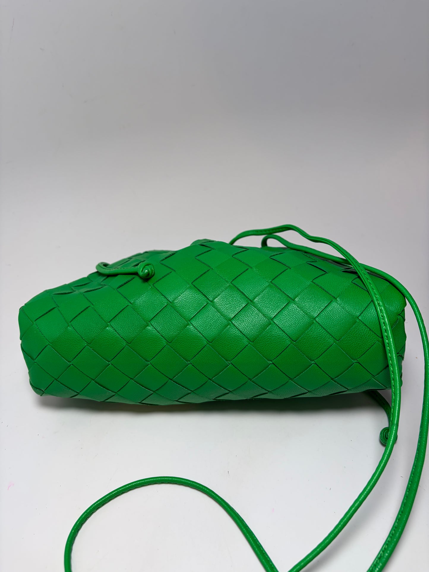 Bottega Veneta Mini Intrecciato Nappa Leather Clutch/Crossbody Pouch with Dust Bag & COA