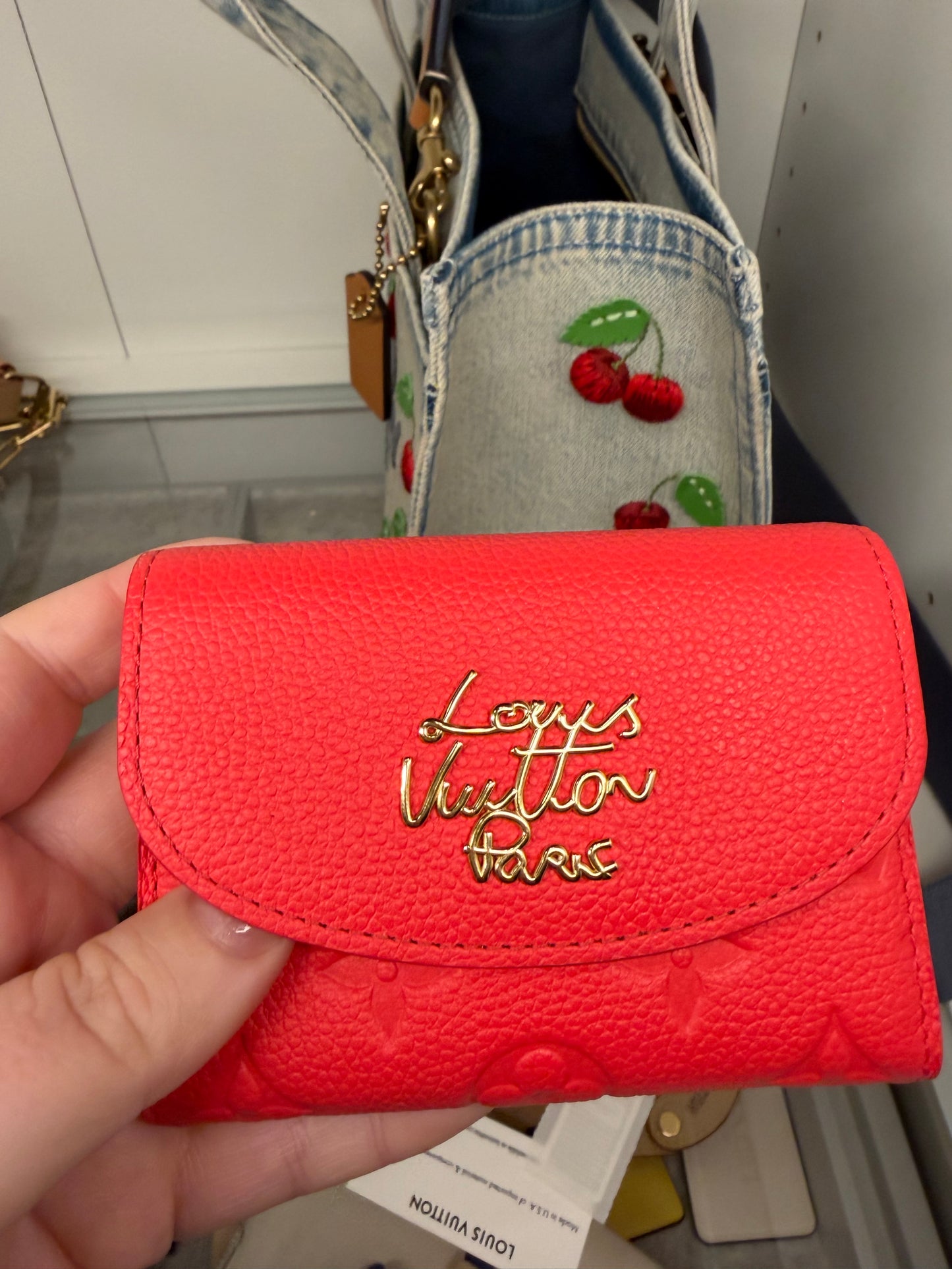 Louis Vuitton Empriente Leather Rosalie Coin Purse Strawberry Pink