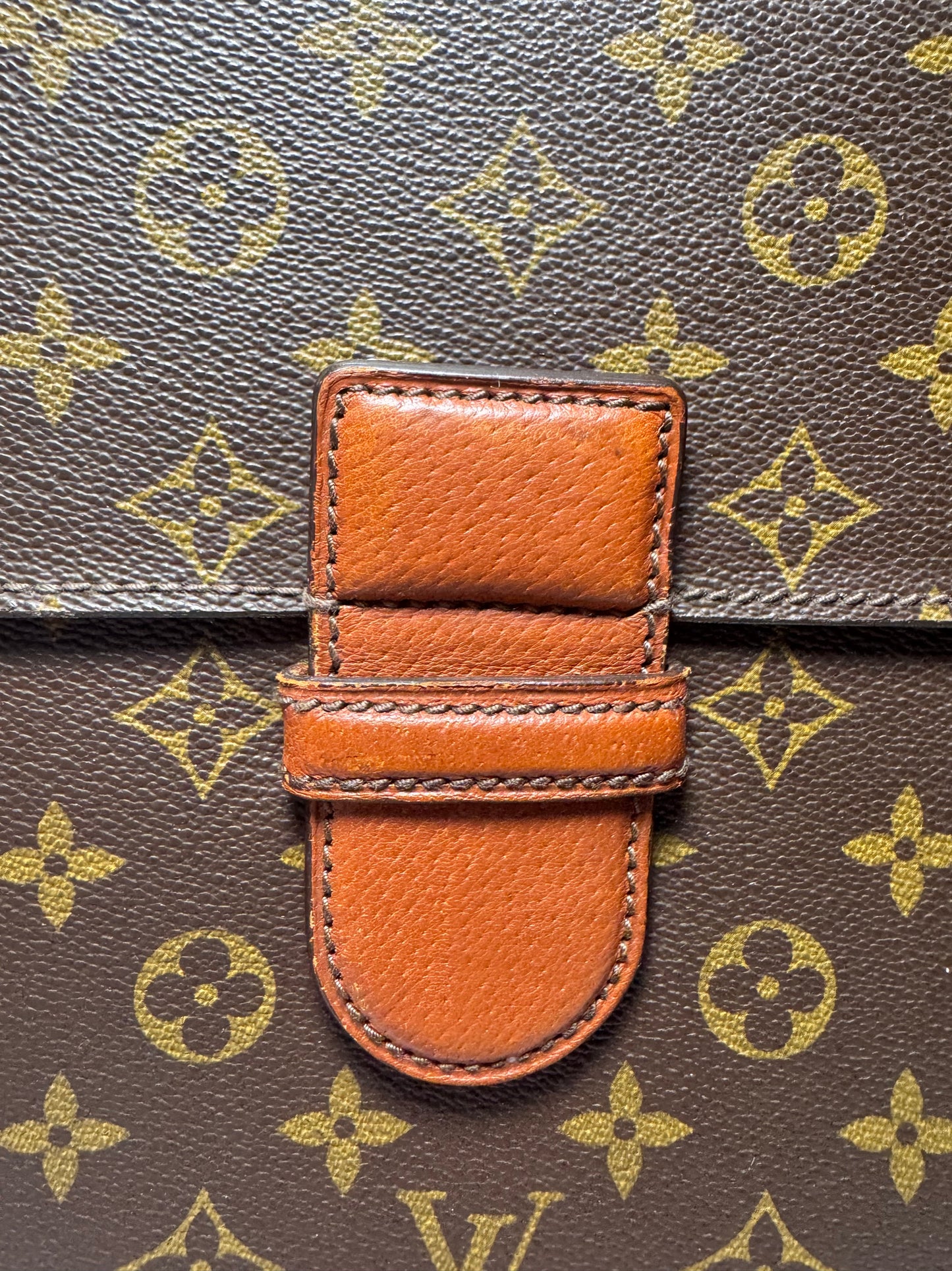 Louis Vuitton Monogram Minister Briefcase Document Clutch