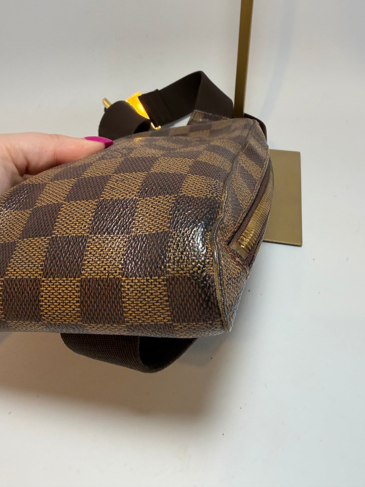 Louis Vuitton Damier Ebene Geronimo Bum Bag/Belt Bag w/COA
