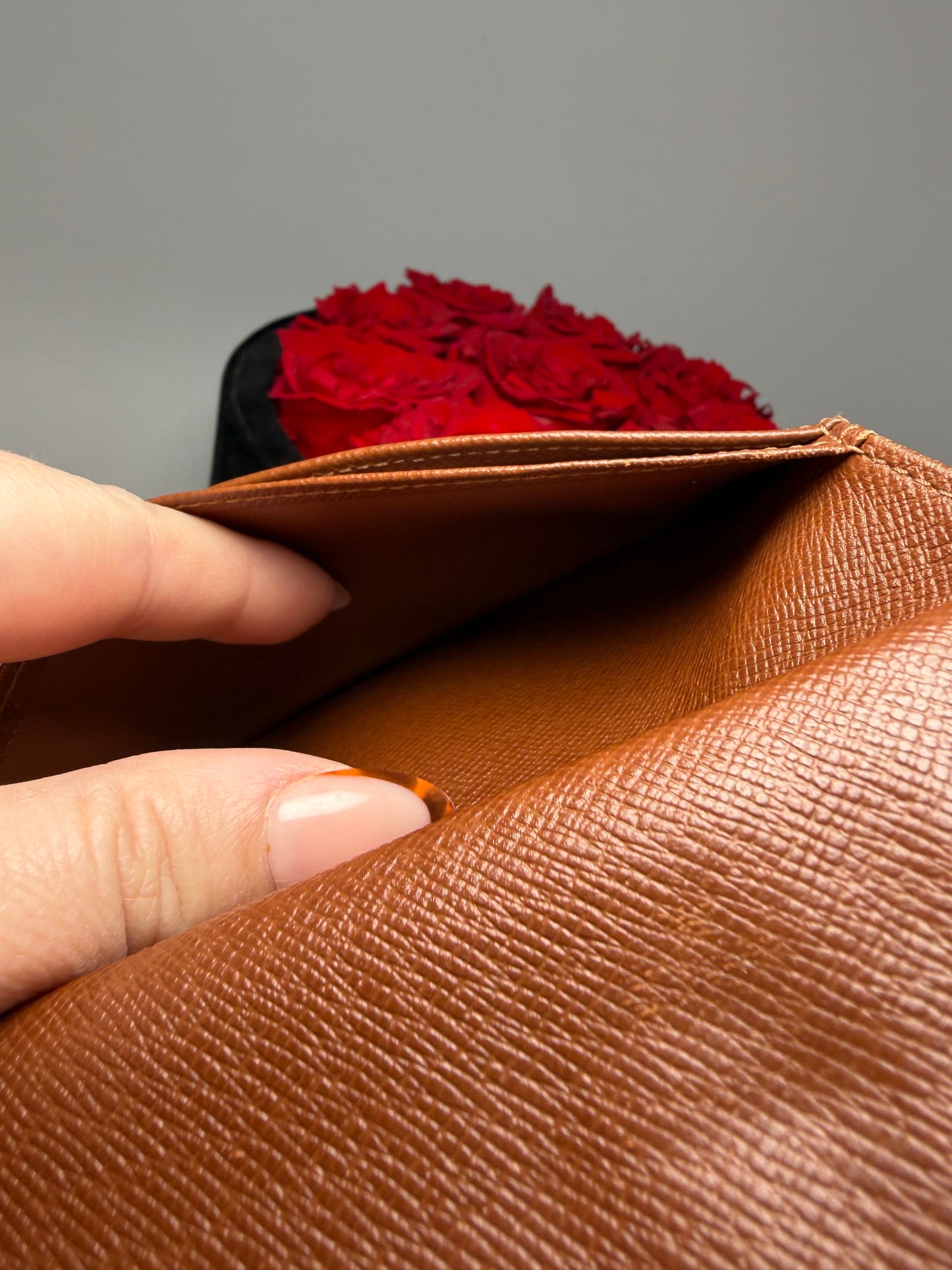 Louis Vuitton French Purse Monogram Kiss Lock Wallet- Fair Condition